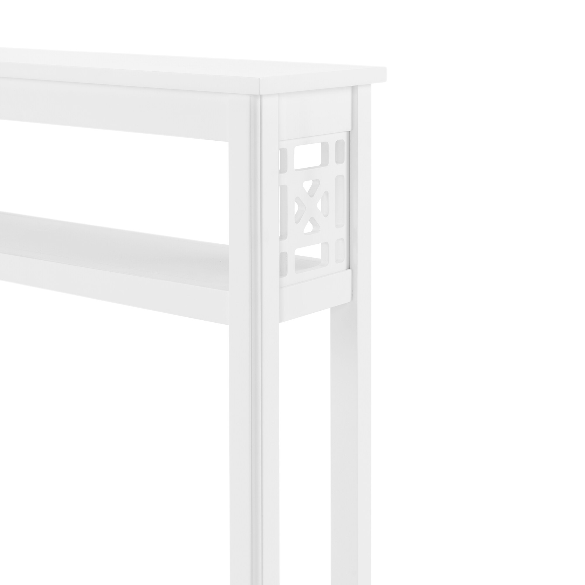 White Wood Adjustable Over-the-Toilet Storage Shelf