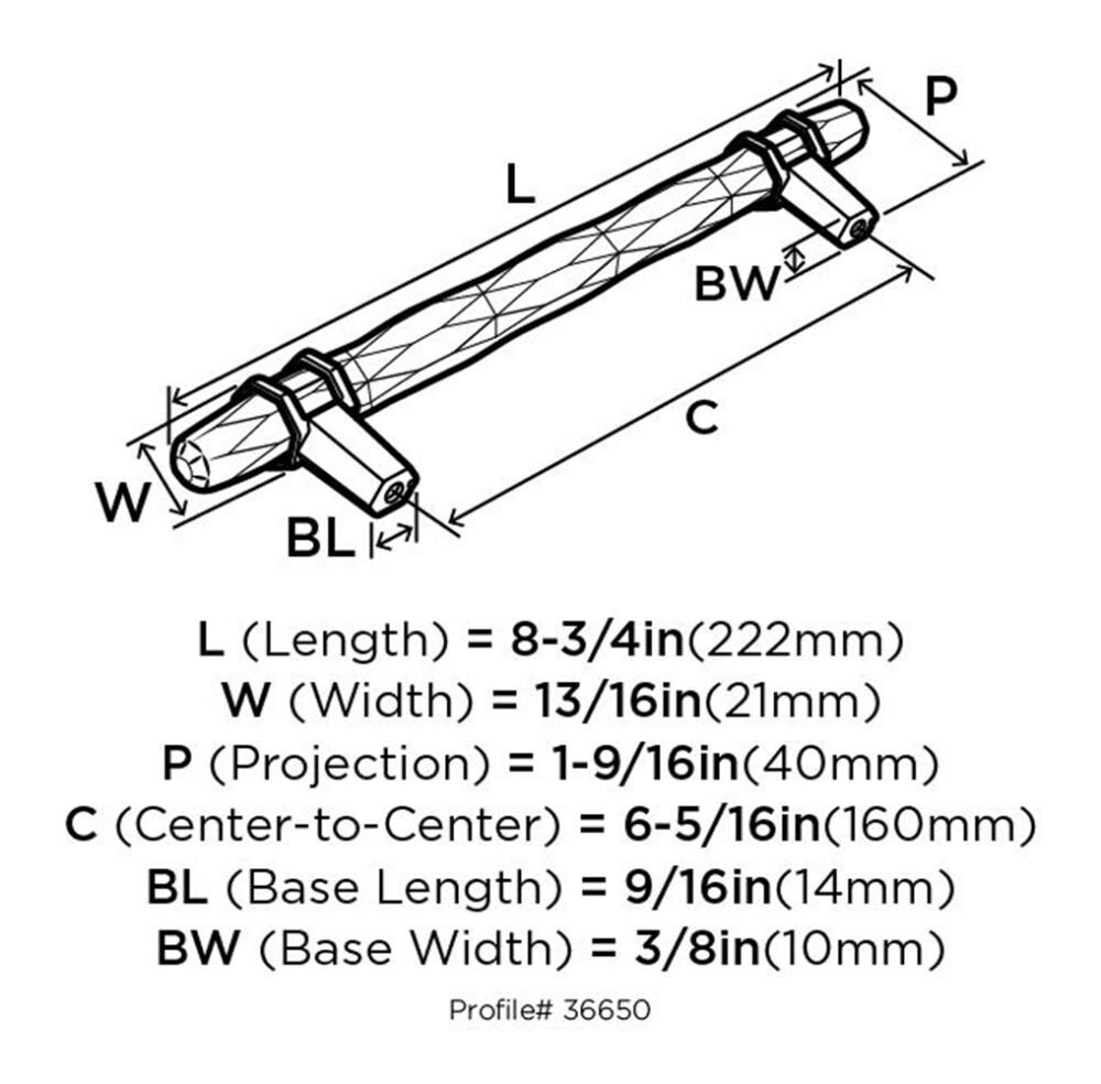 Amerock BP36650MWORB Cabinet-Pulls - View #7