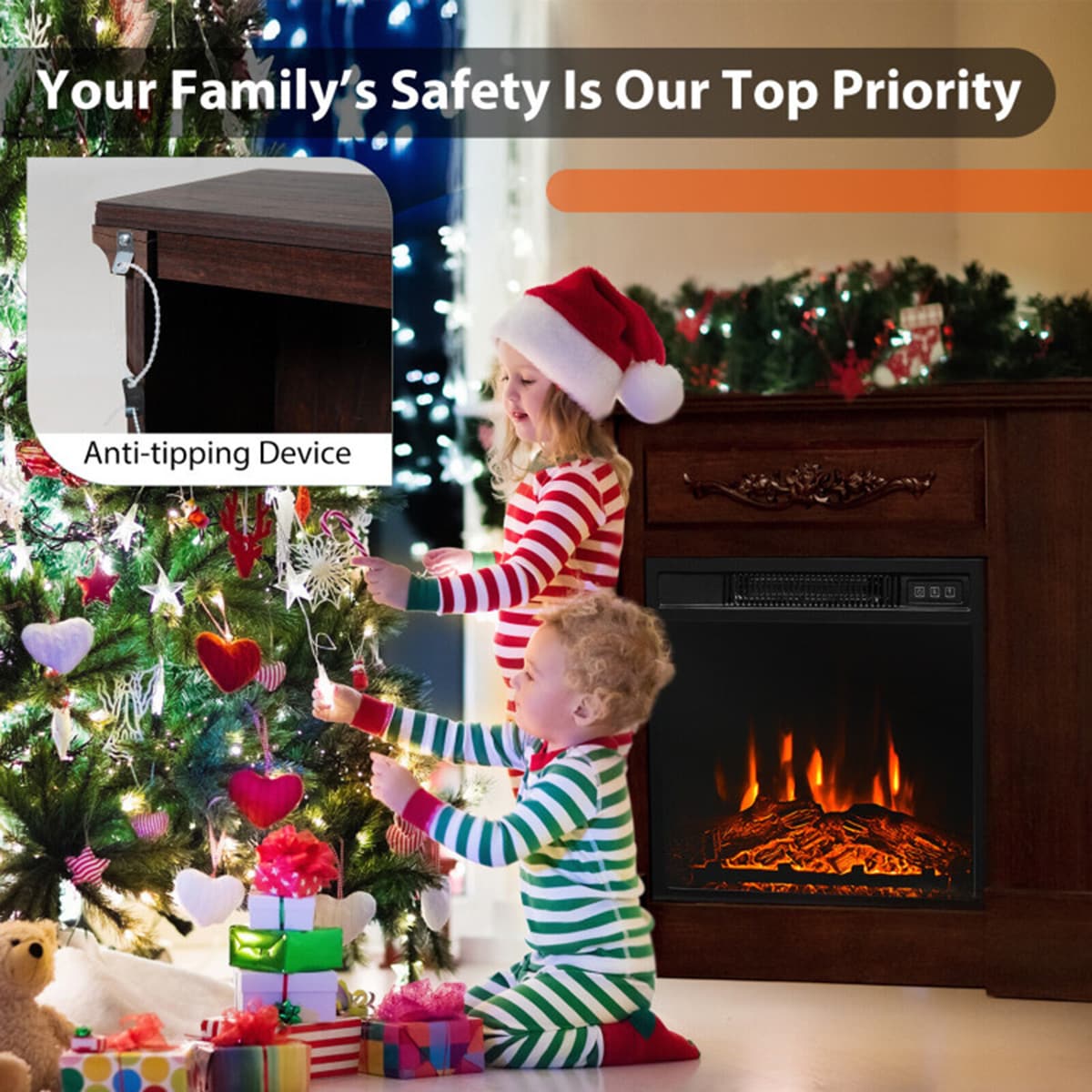 Clihome CL-NAUS-10103 Electric-Fireplaces - View #10