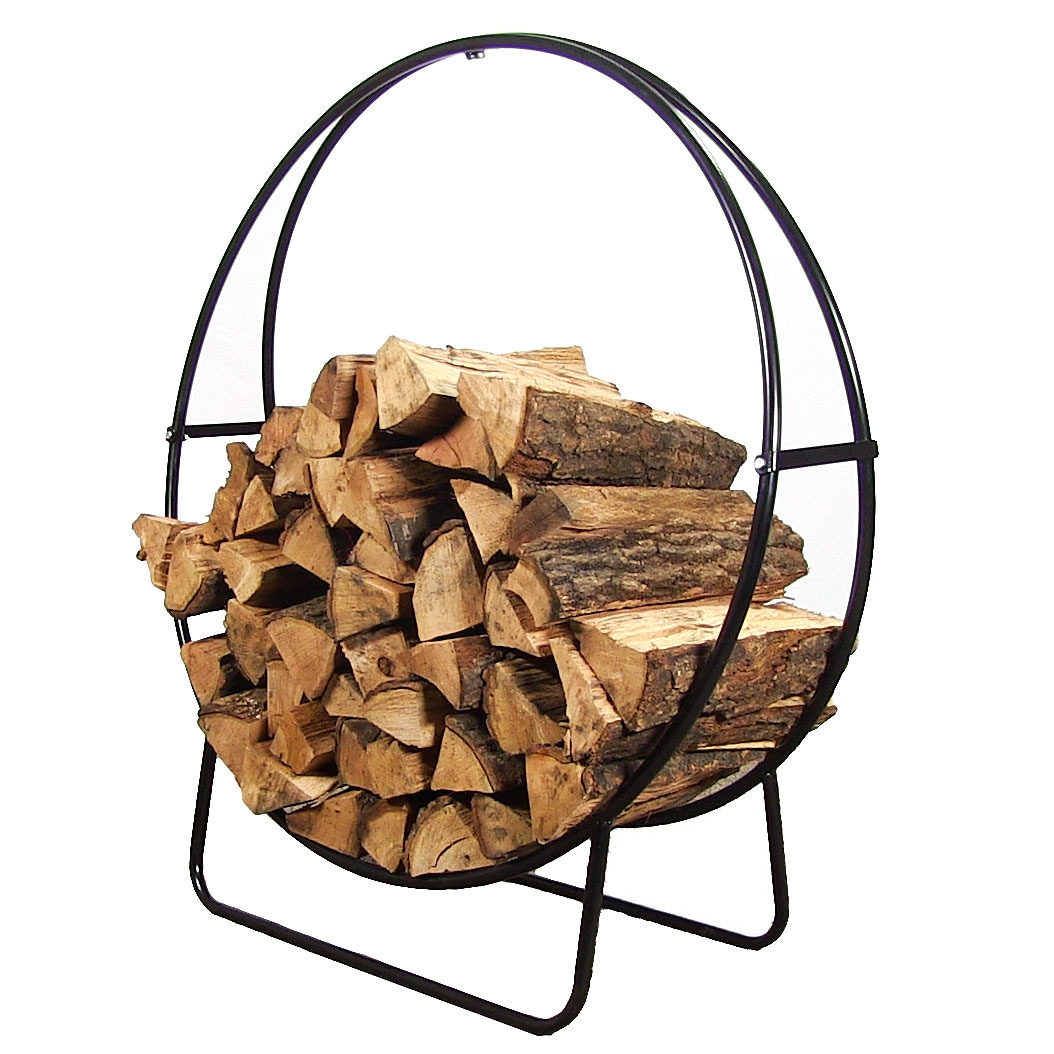 Sunnydaze Decor QX-24LH-COVER-COMBO Firewood-Storage - View #5