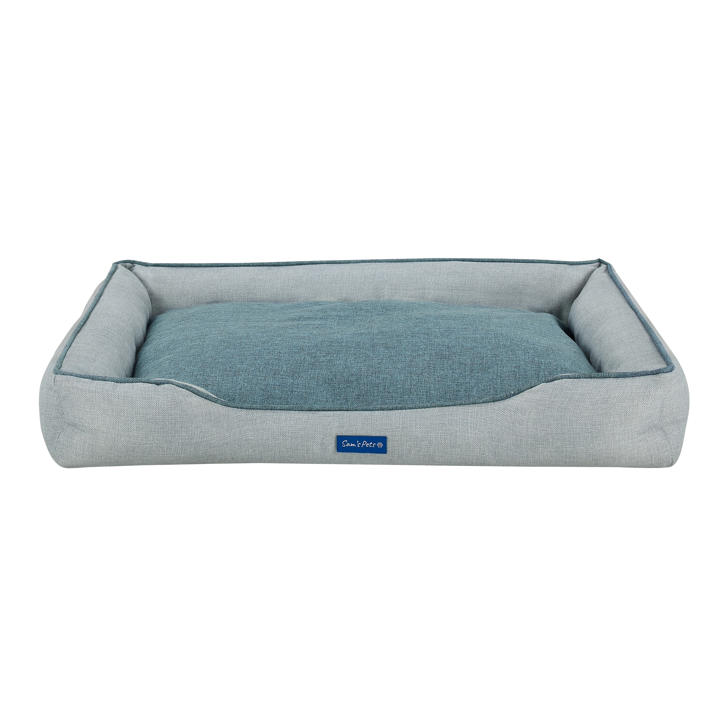 Sam's Pets SP-DB1220GY Square Gray Polyester Bolster ( Large )