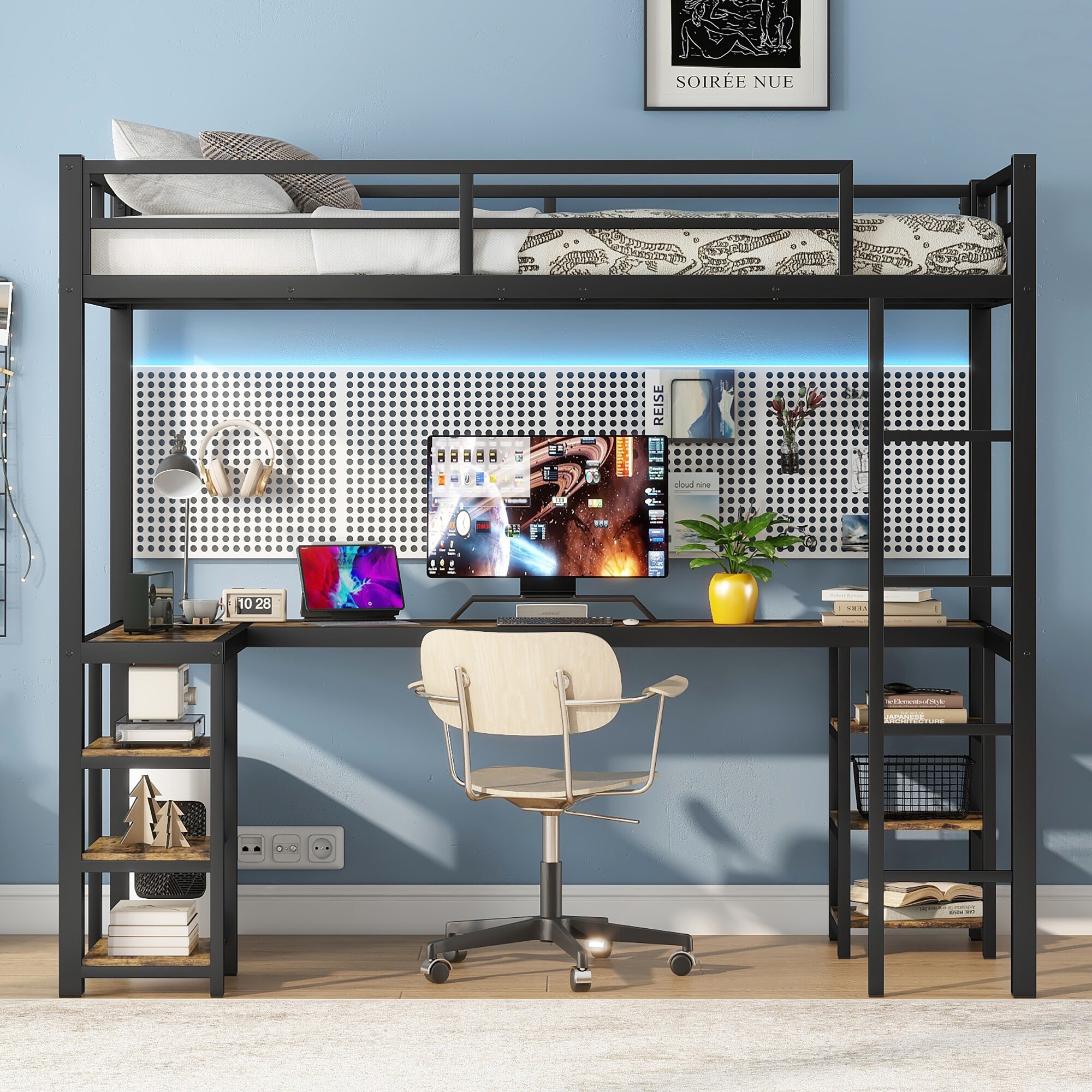 SINOFURN SYE140018BK Bunk-Beds - View #2