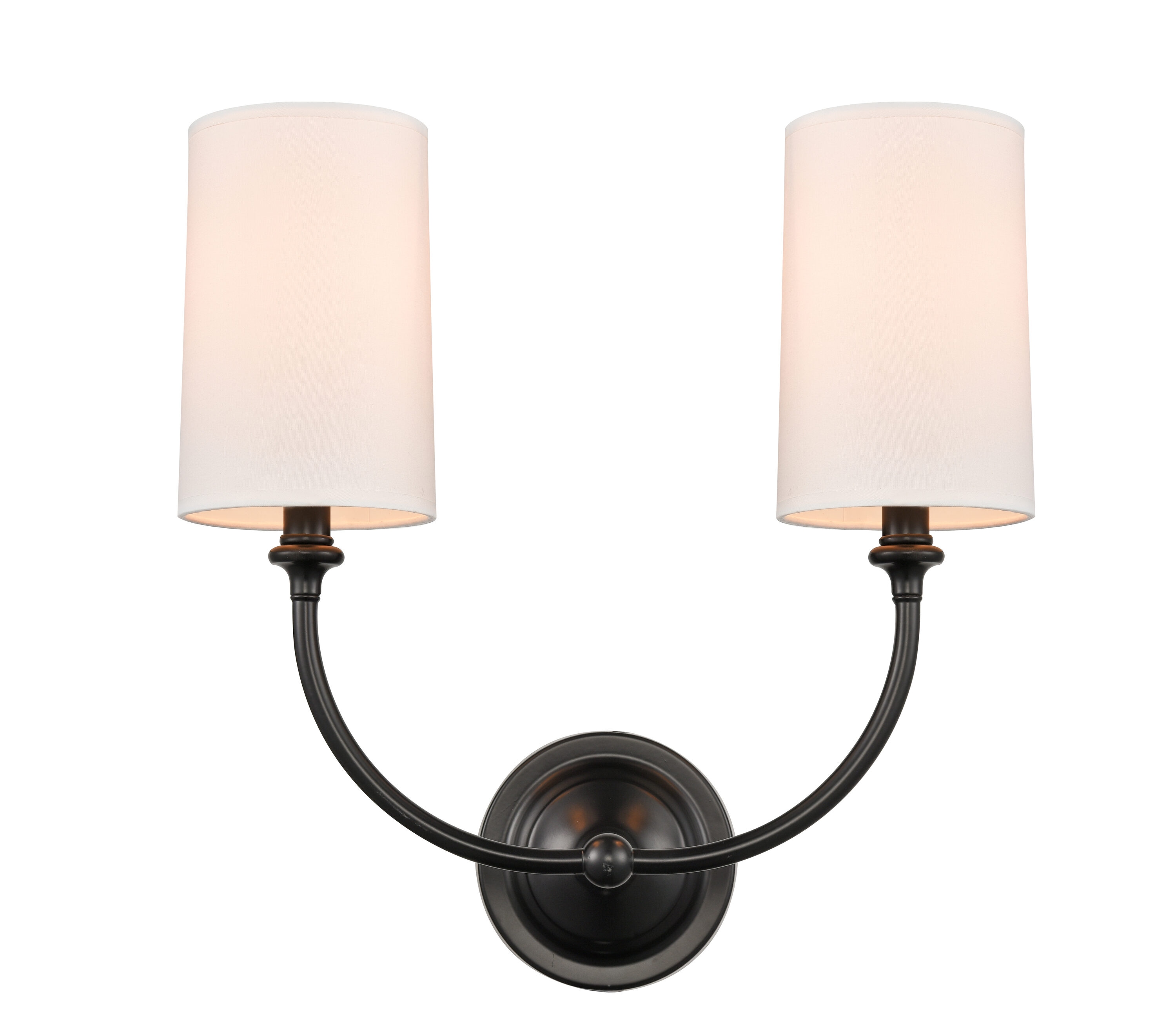 Innovations Lighting 372-2W-BK-S1 Giselle 15-in W 2 -Light Matte Black Industrial Wall Sconce