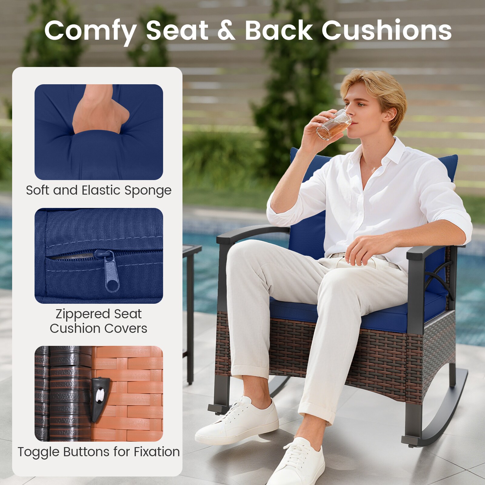 Volenca VOL-3VIP1T Patio-Conversation-Sets - View #6
