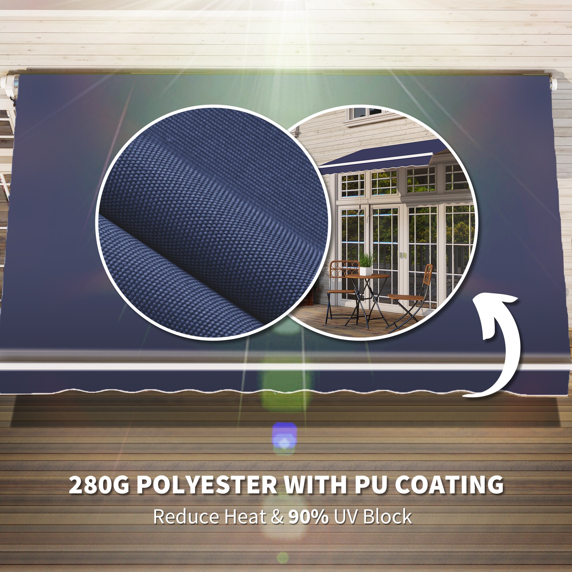 Outsunny 840-150DB awnings - View #7