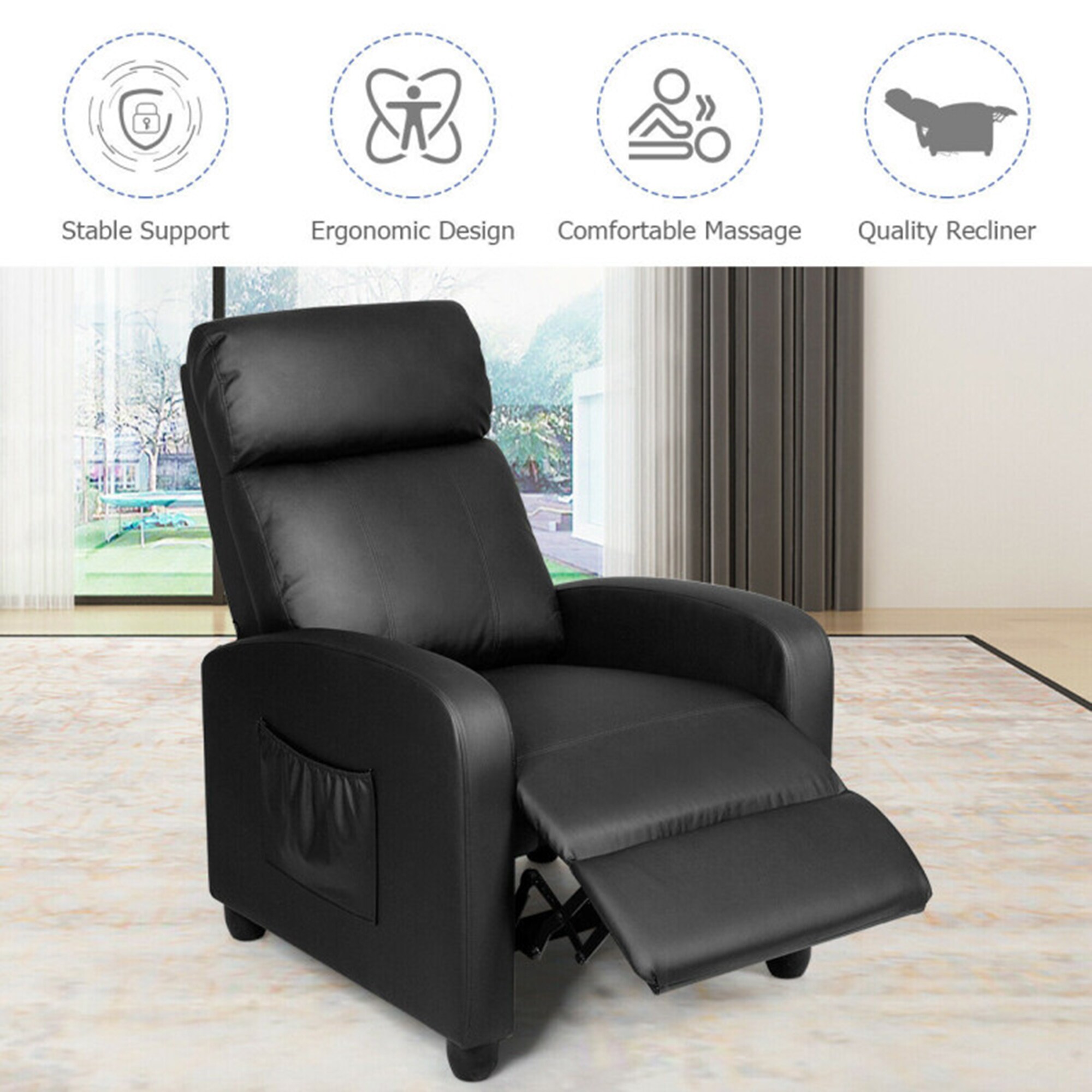 Clihome ER002-BL recliners - View #6