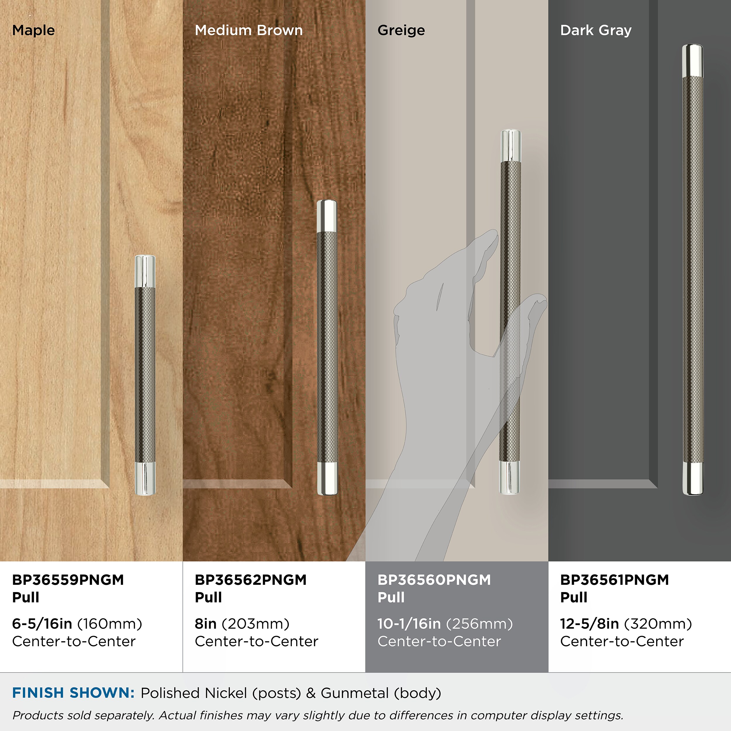 Amerock BP36560PNGM Cabinet-Pulls - View #5