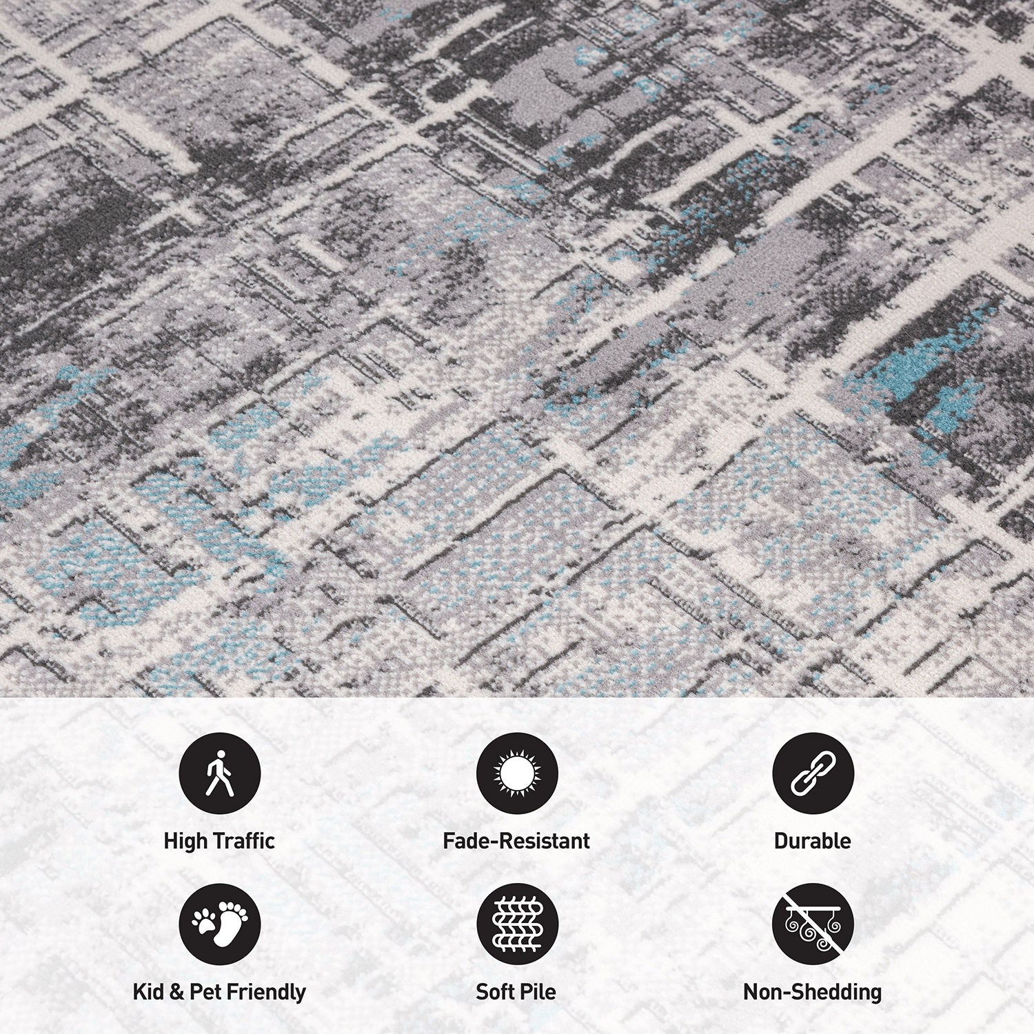 World Rug Gallery 2100BLUE5X7 rugs - View #4
