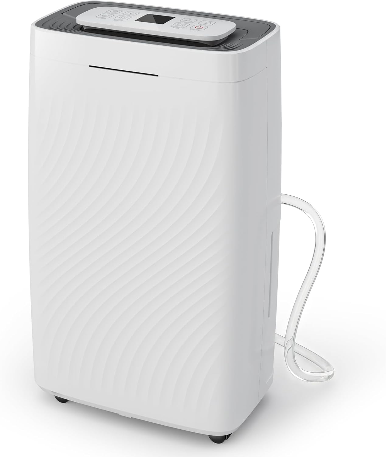 Taoi Fxio 80-Pint Dehumidifier for Basement With Drain Hose Compressor Dehumidifier for 5000 Sq Ft Efficient Humidity Control Ideal for Home Garage Large Room Attic Bathroom