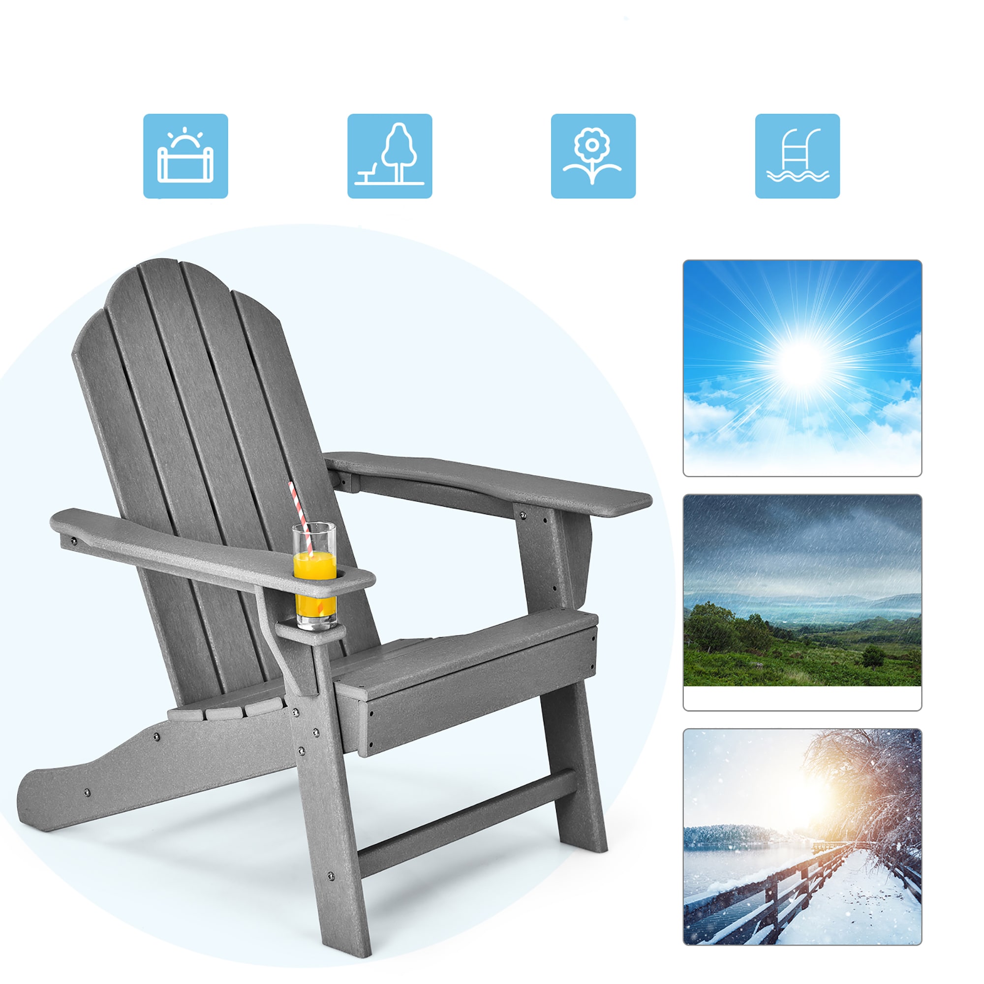 Costway NP10292GR Patio-Chairs - View #4