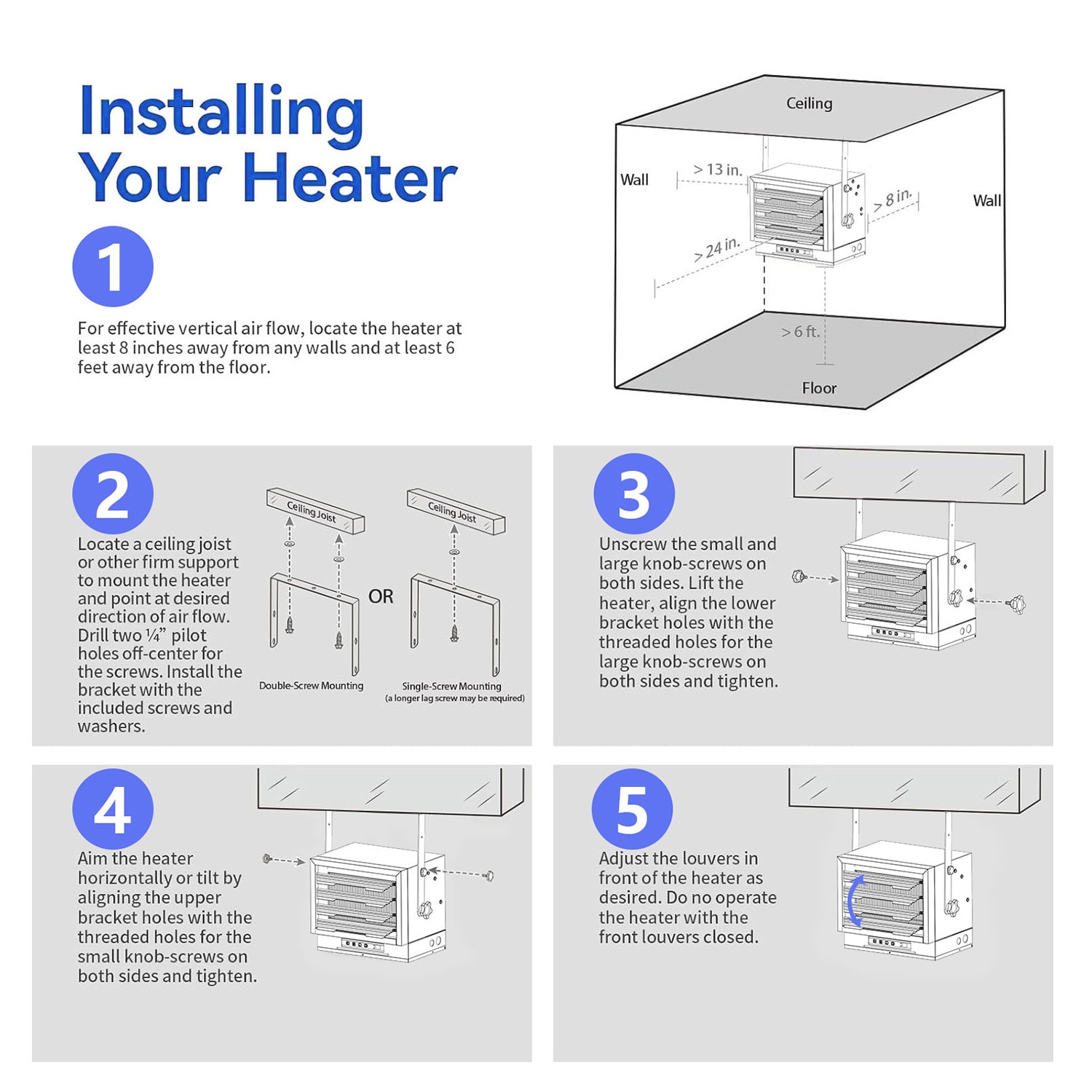 Mondawe MO-NP10607US-BK Electric-Garage-Heaters - View #7