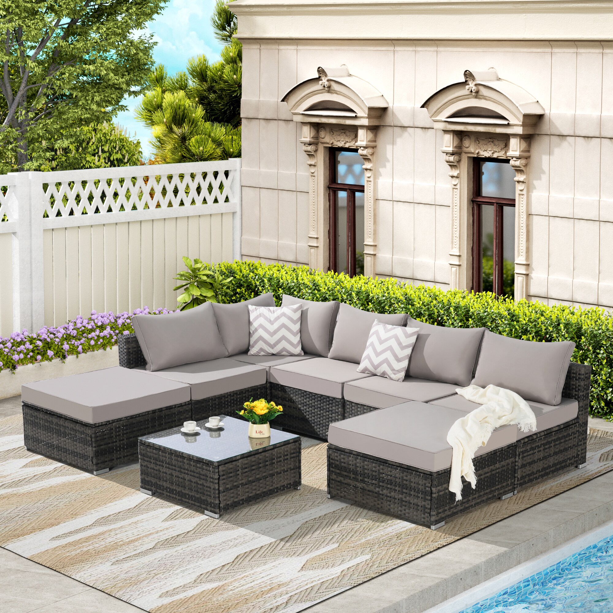 SINOFURN SYB670028BN Patio-Sofas-Daybeds - View #2