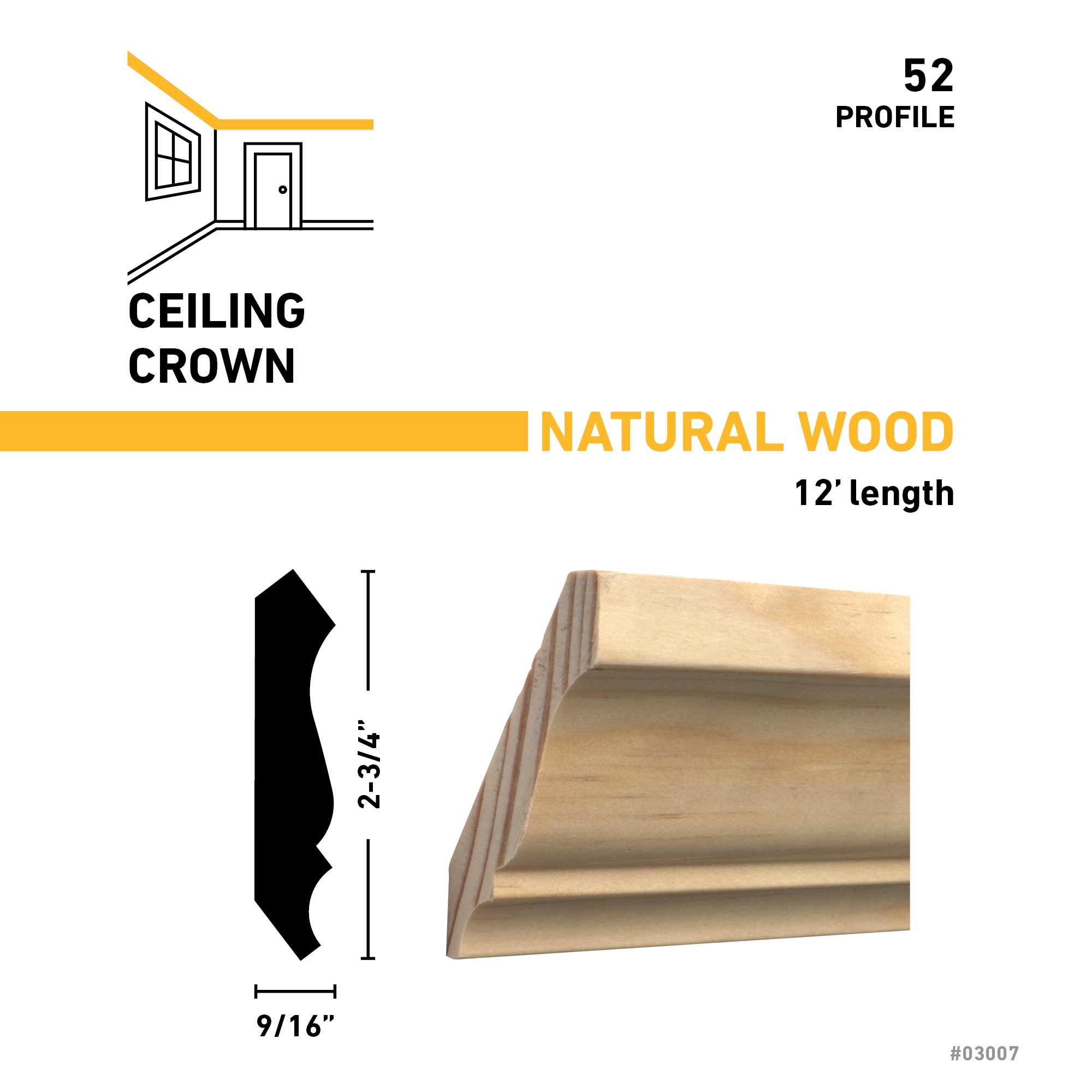 RELIABILT 5212PINE Crown-Moulding - View #5