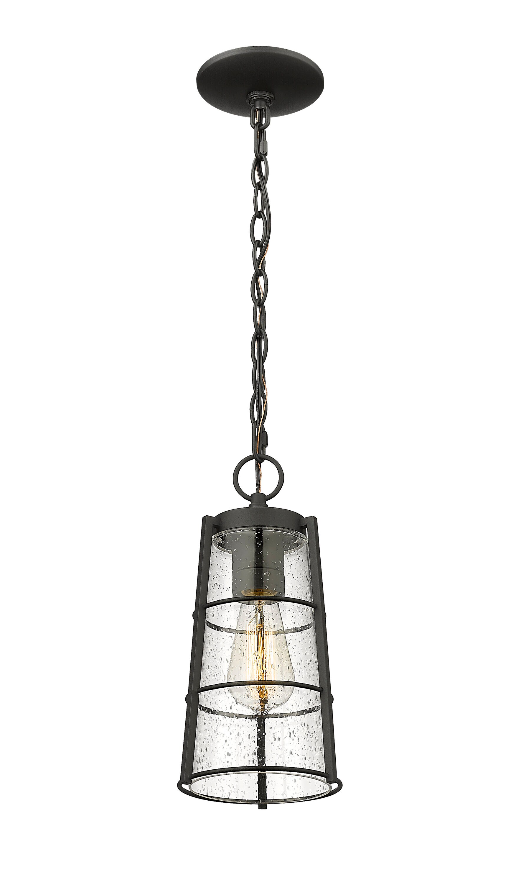 Z-Lite 591CHM-BK Complete-Post-Lights - View #5