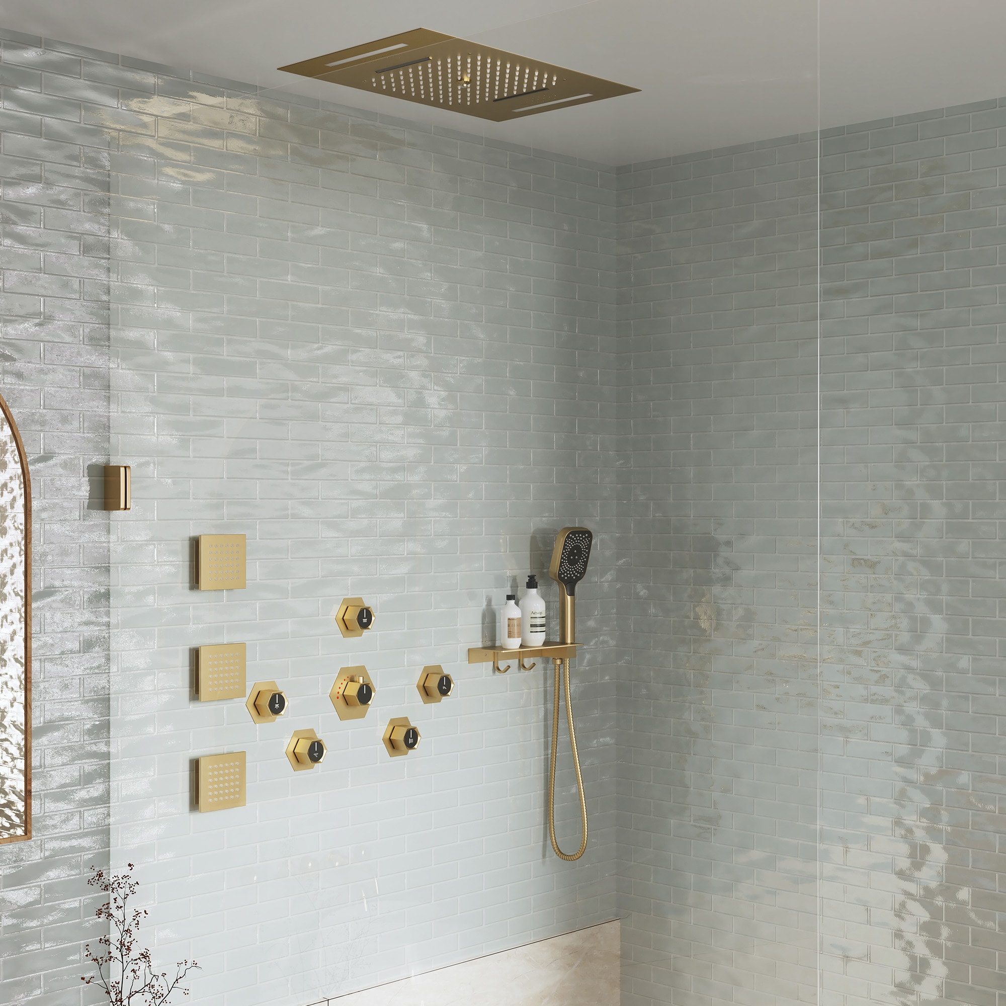 CASAINC KCHS0022-LEDBG Showerhead-Bar-Panels - View #3