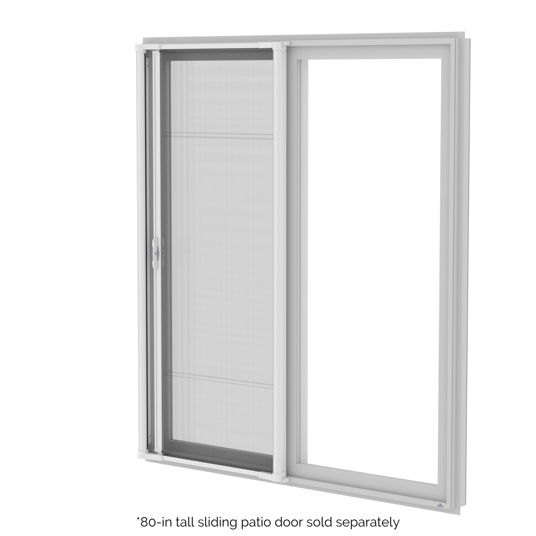 Brisa 36-in x 78-in White Aluminum Sliding Patio Screen Door | - LARSON 77230351