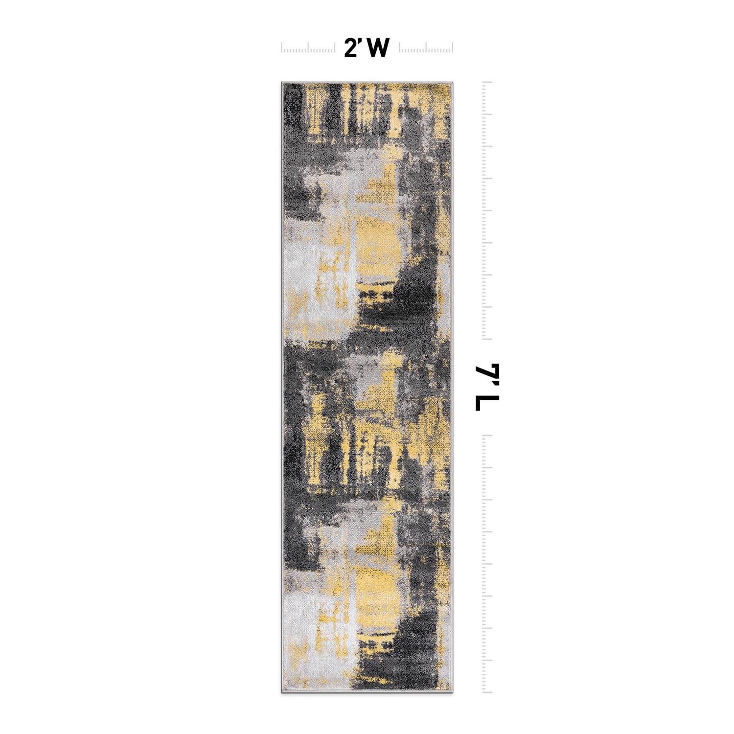 World Rug Gallery 939YELLOW2X7 rugs - View #3