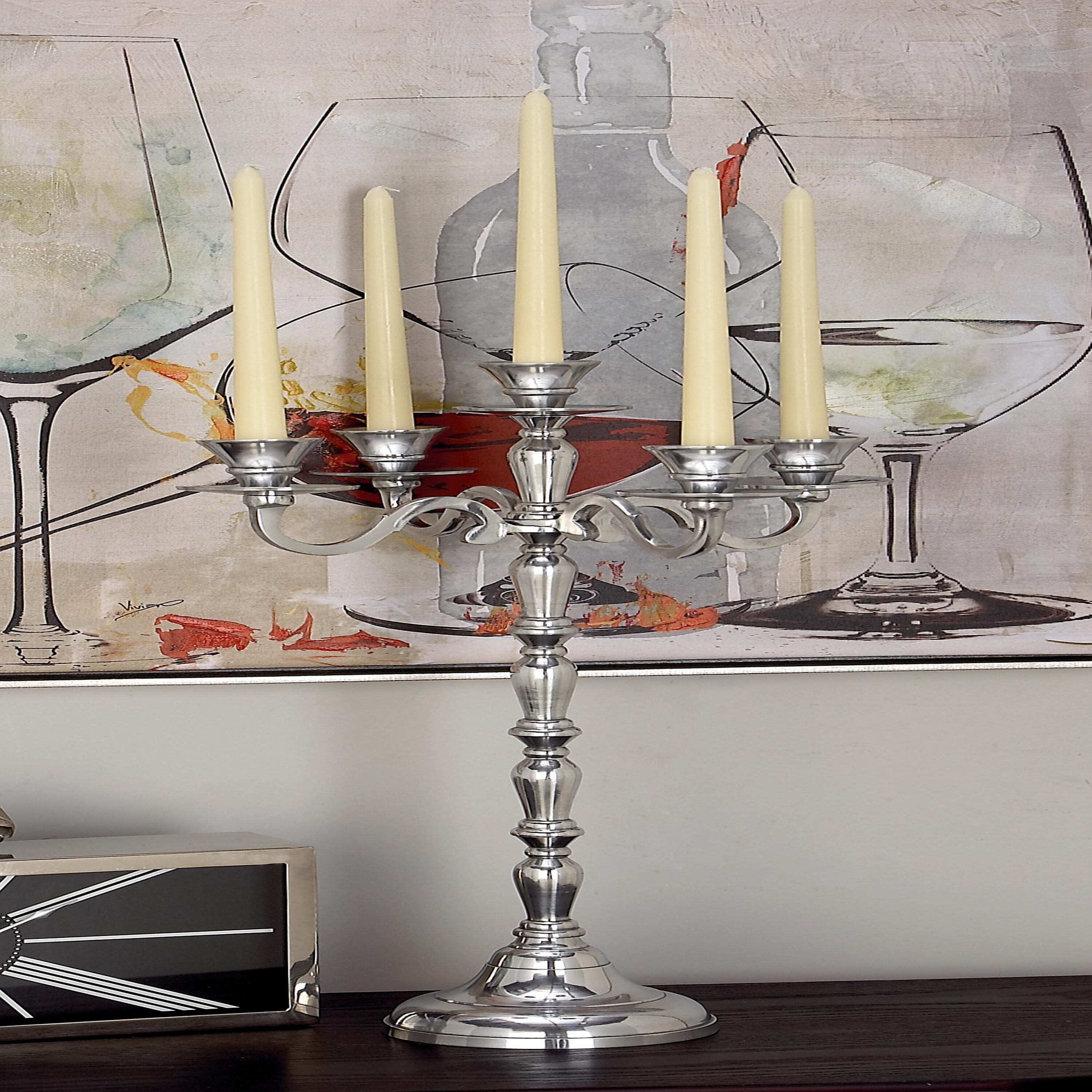Grayson Lane 27489 5 Candle Metal Candelabra Candle Holder