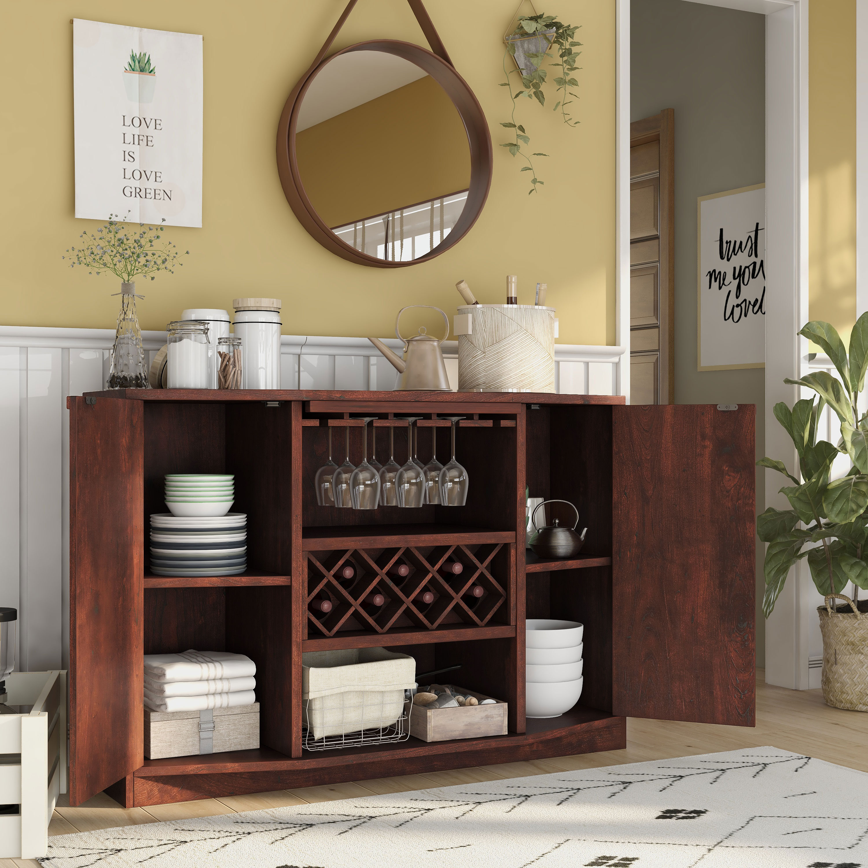 Furniture of America YNJ-1446-6 Dining-Kitchen-Storarge - View #9