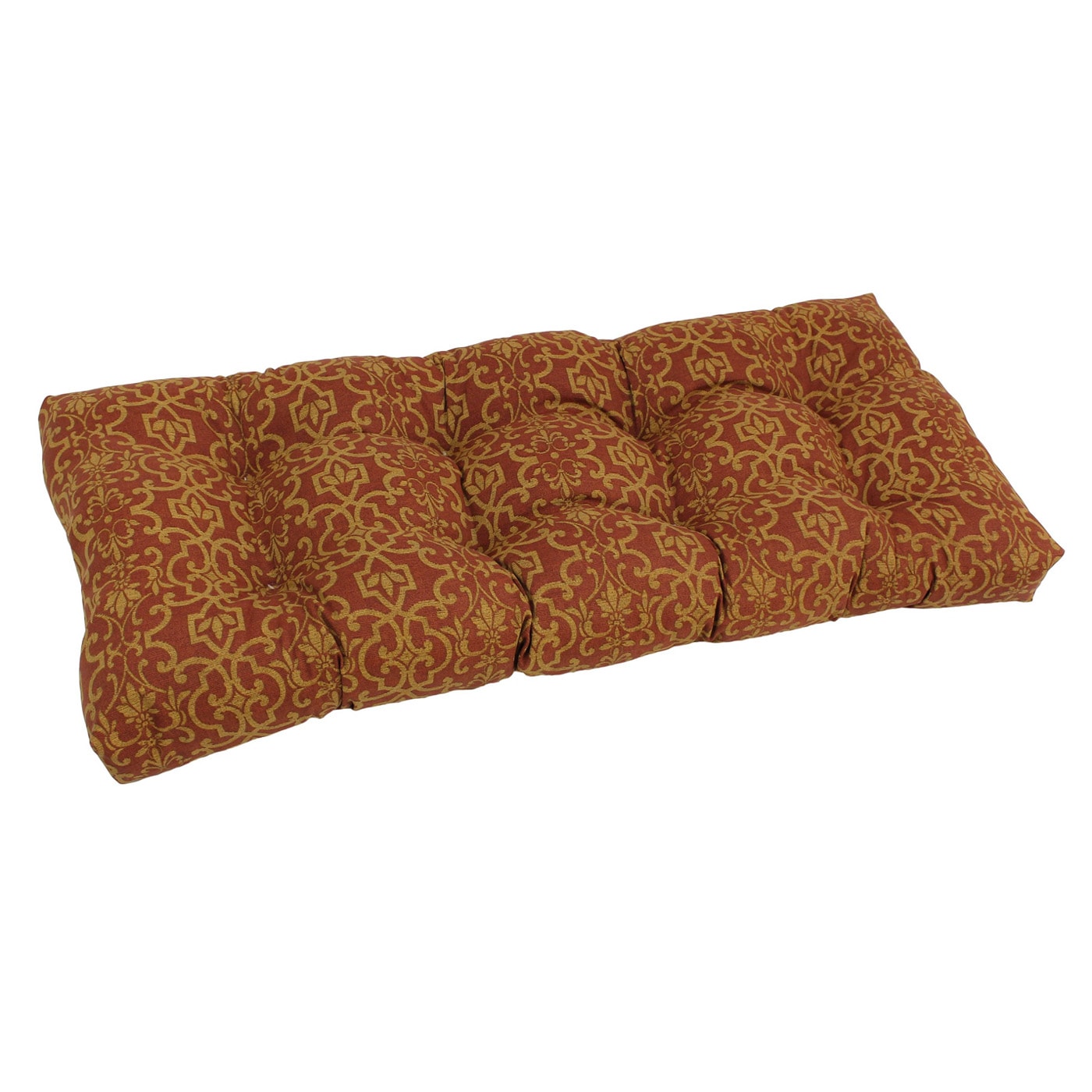 Blazing Needles 60-inch Indoor/Outdoor Bench Cushion - 60 Vanya Papprika 