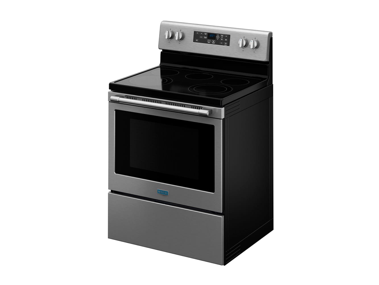 maytag electric range with air fryer
