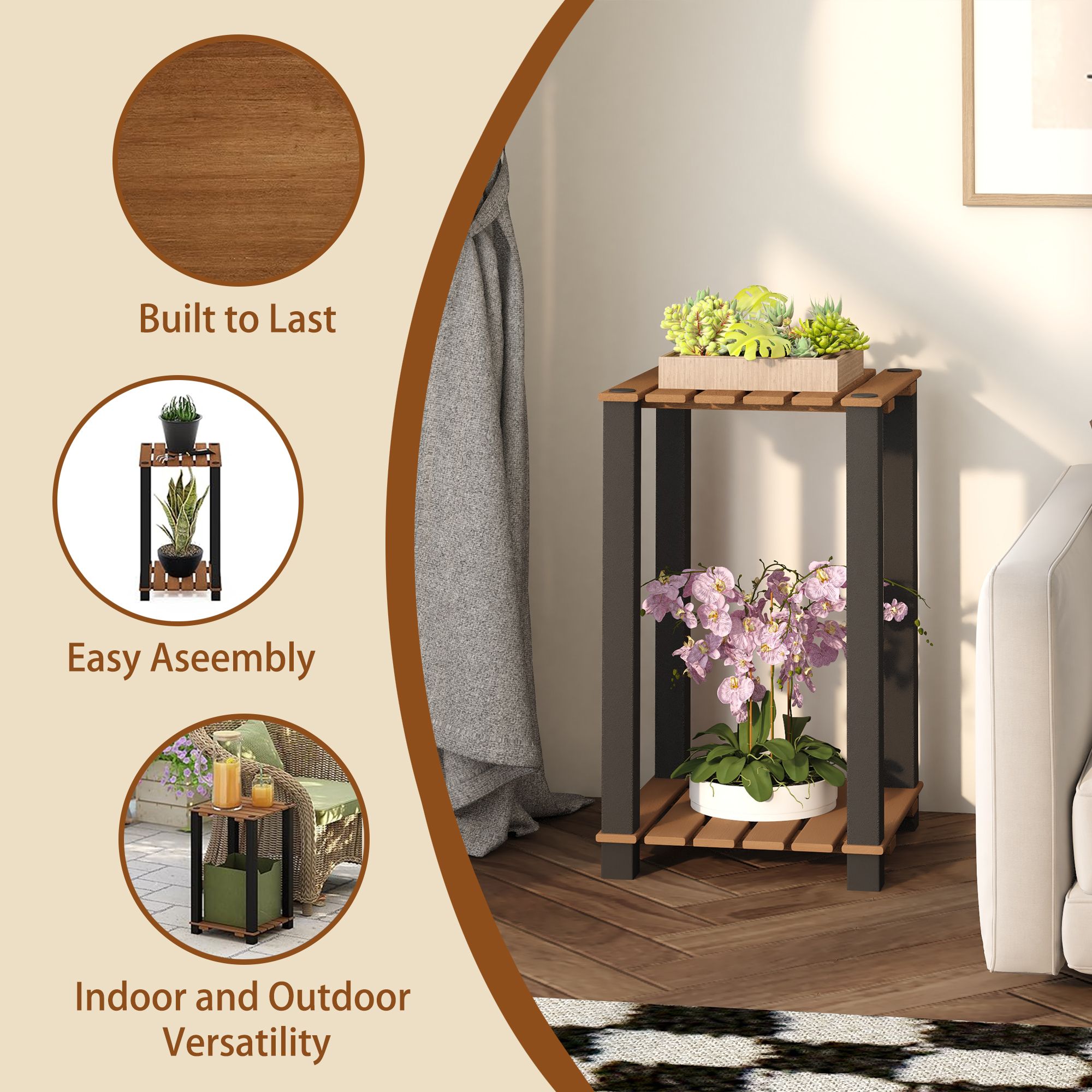HomLux LW-22361FGBK-A Plant-Stand - View #3