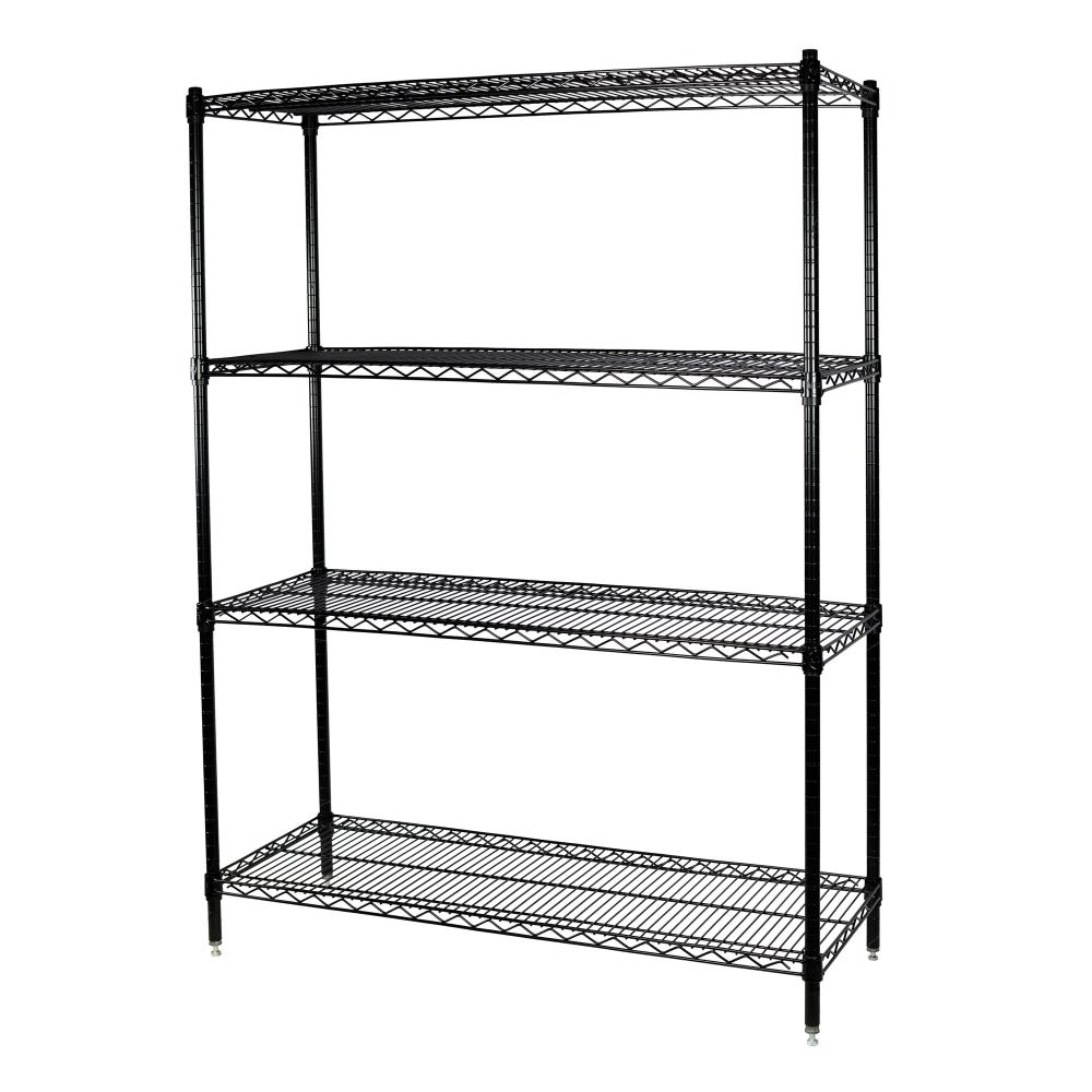 Heavy Duty Wire Utility Shelving Unit, 5 Tier Wire Shelving Rack With Wheels 36 X 18 72