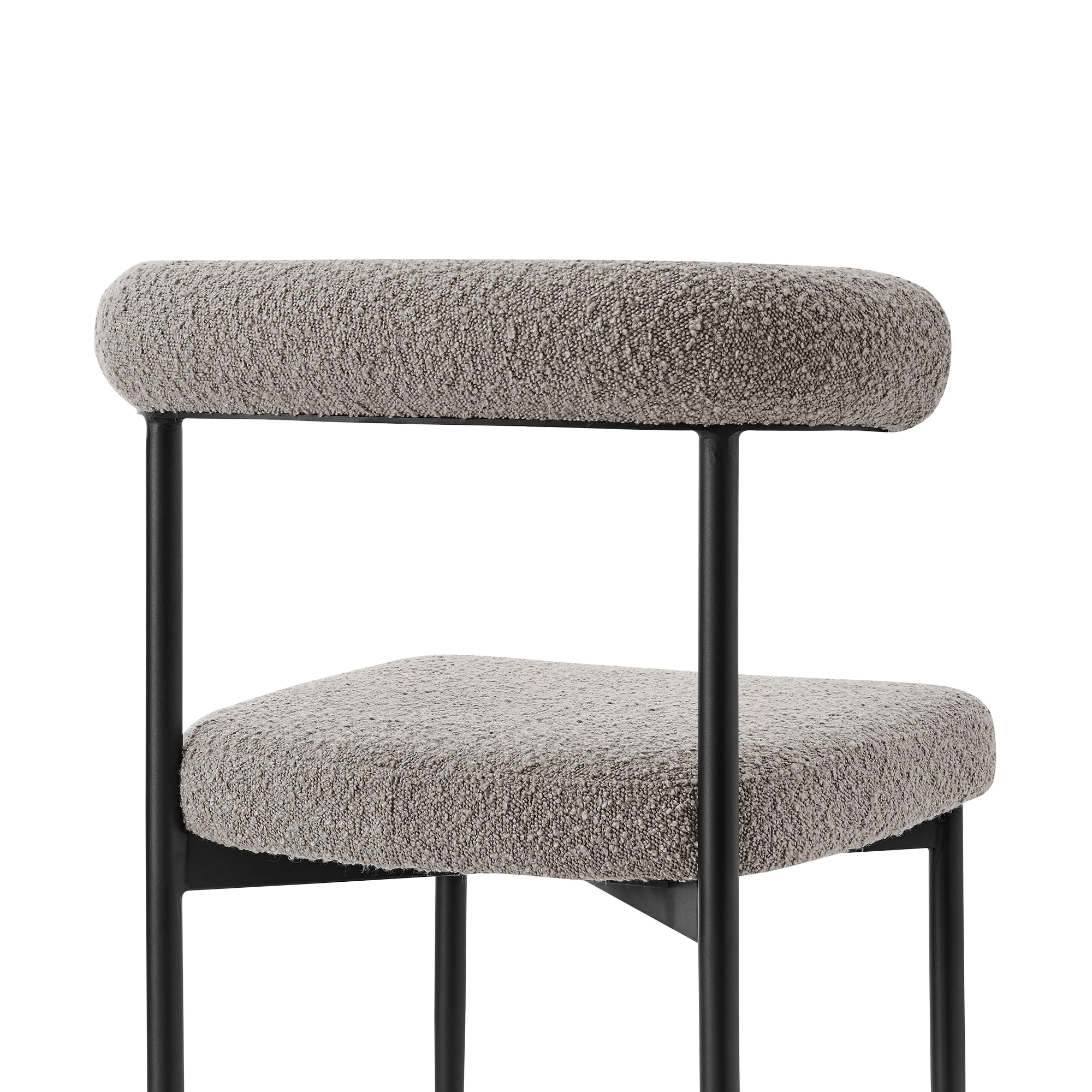 Morgan Light Blue Faux Leather Upholstered Side Chair with Metal Legs