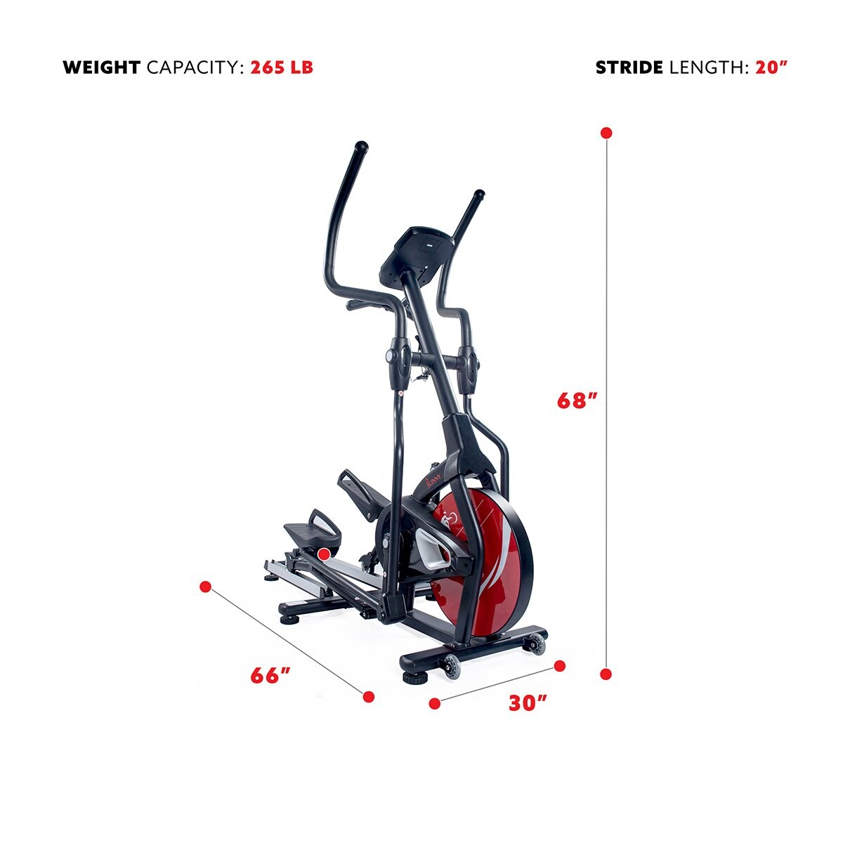 Sunny Health & Fitness SF-E3865 ellipticals - View #3