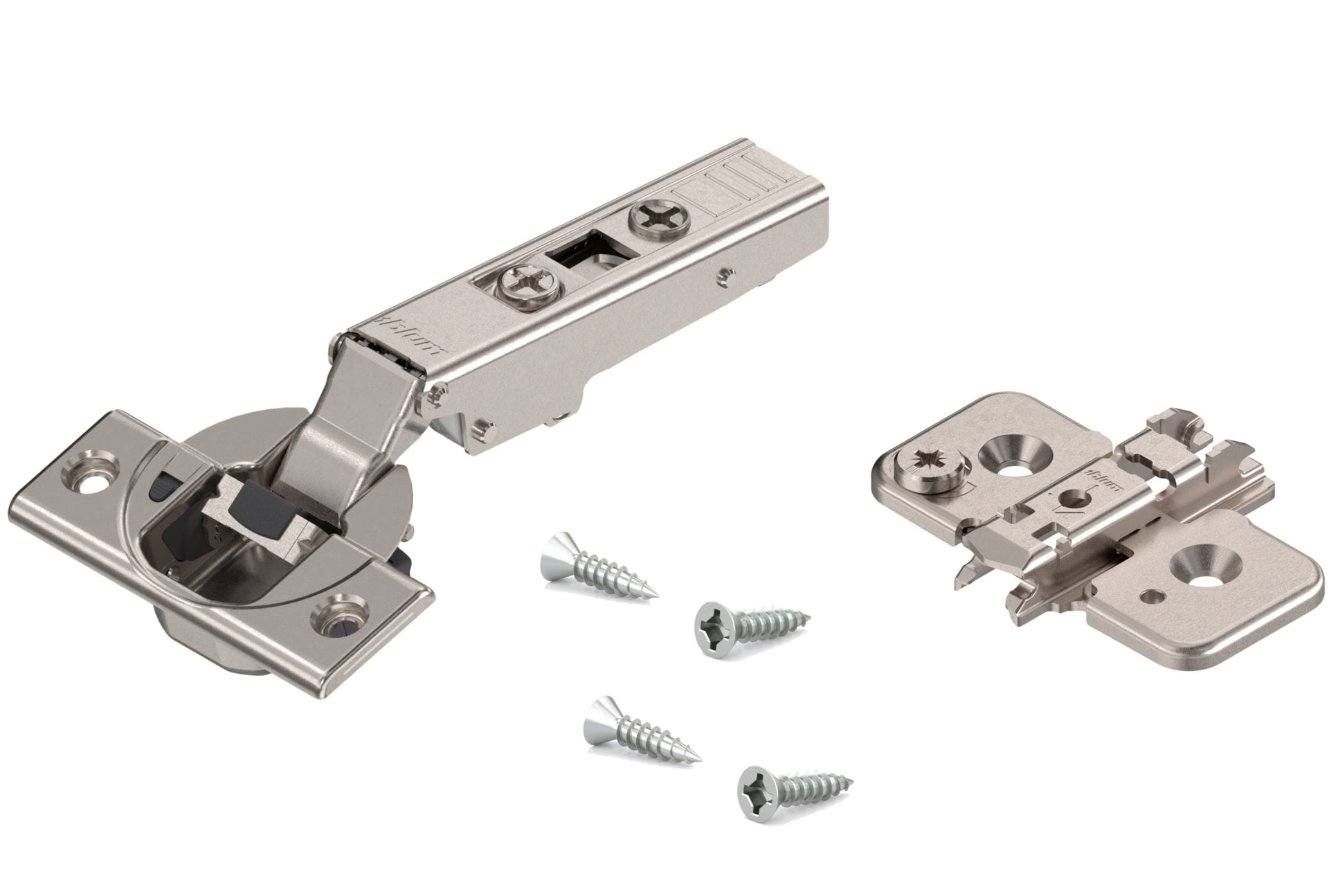 Richelieu 110-Degree Opening Nickel Plated Self-closing Concealed Cabinet  Hinge