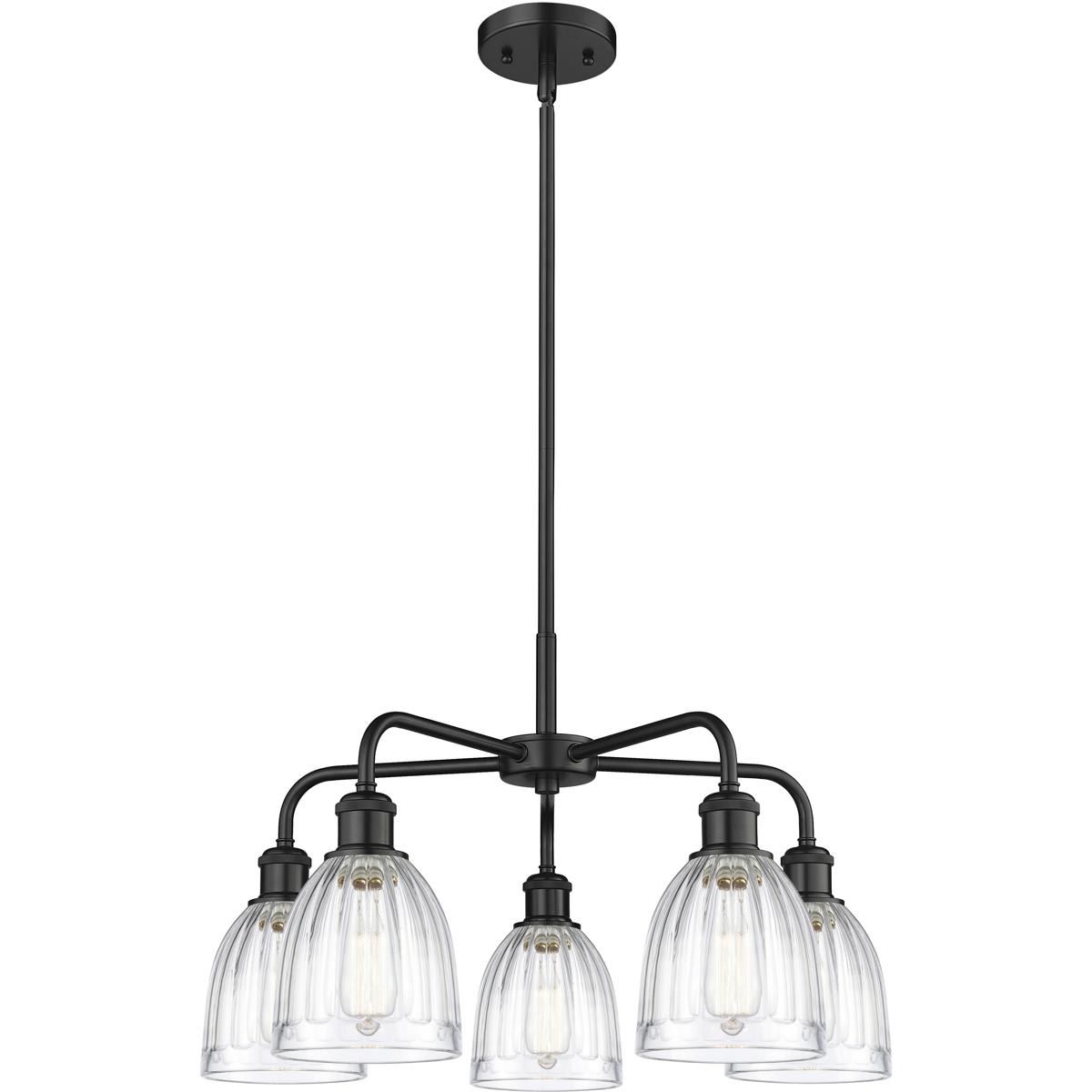 Innovations Lighting -  516-5CR-BK-G442 Brookfield Chandelier Matte Black