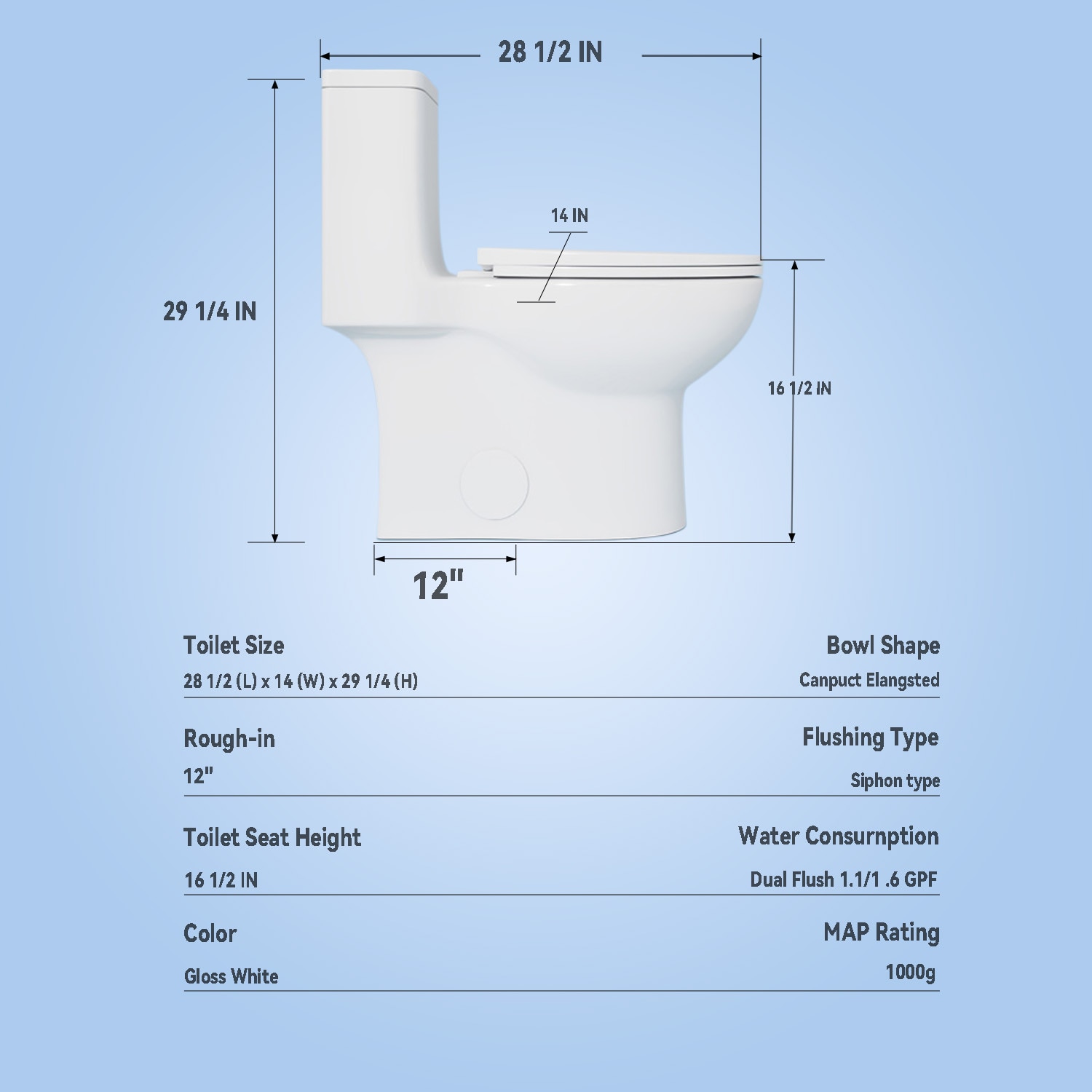 WELLFOR GTLGW-006 toilets - View #7