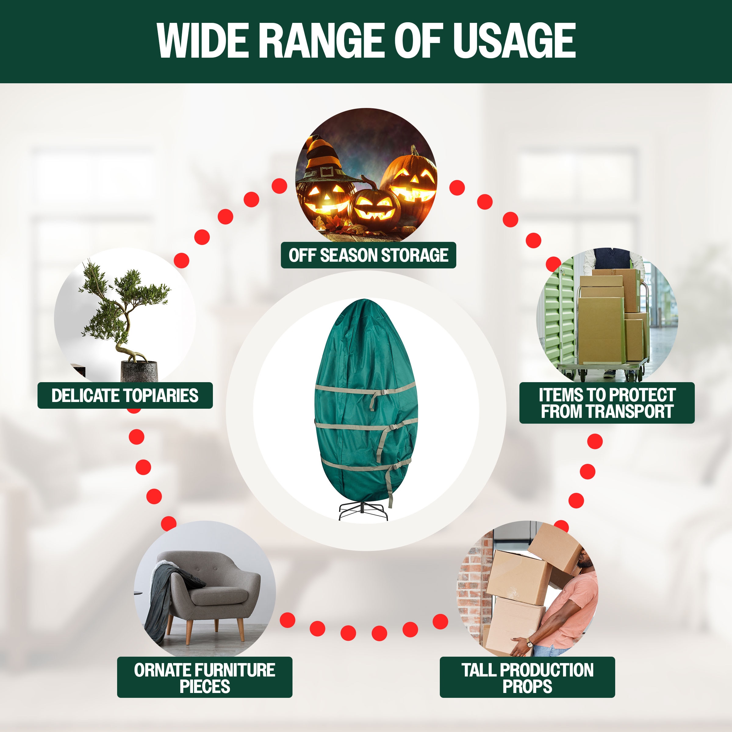 Hastings Home 857625HGO Christmas-Tree-Storage - View #7