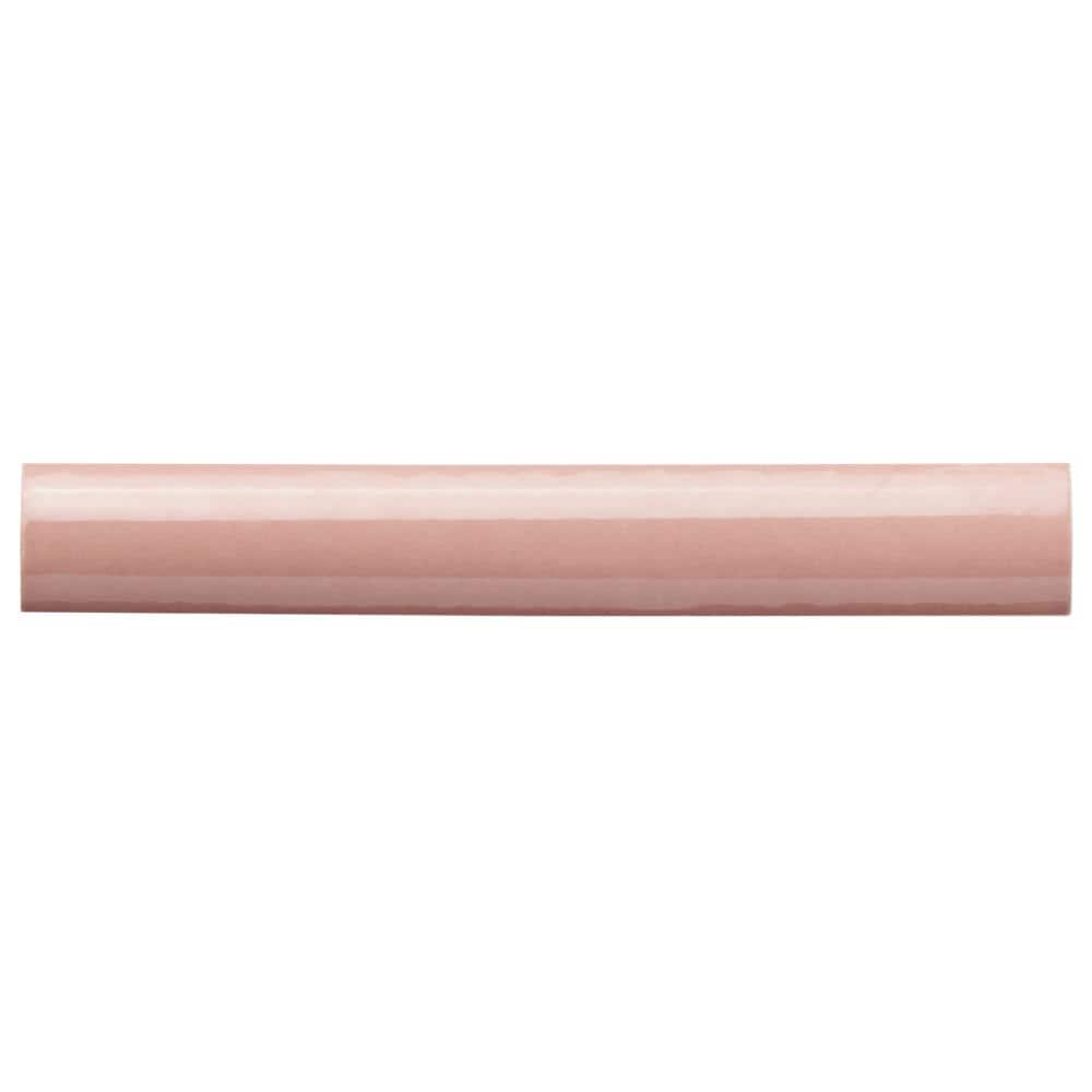 Artmore Tile EXT3RD106625 Abbey Road Pink Polished Porcelain Quarter round Tile ( 0.06-Sq. Feet / Piece )