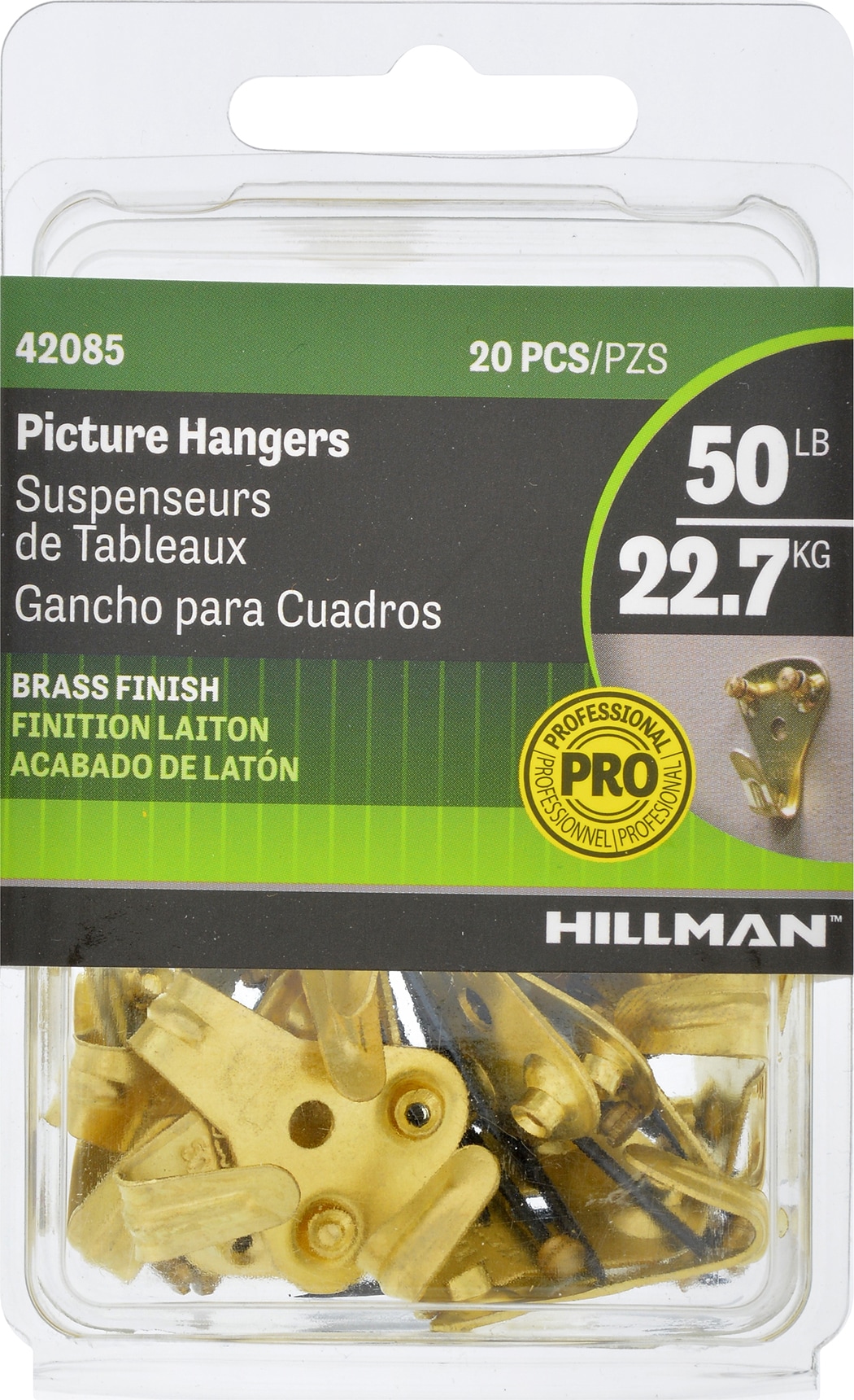 Hillman Group OOK 50104 8 Pack Invisible Hanging Wire Supports Up to 50-Pounds 