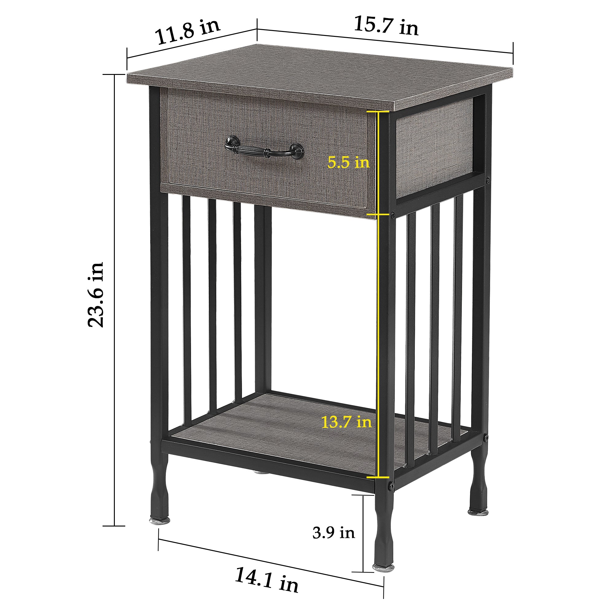Vecelo LOE-MX-NS24-HPRY nightstands - View #3