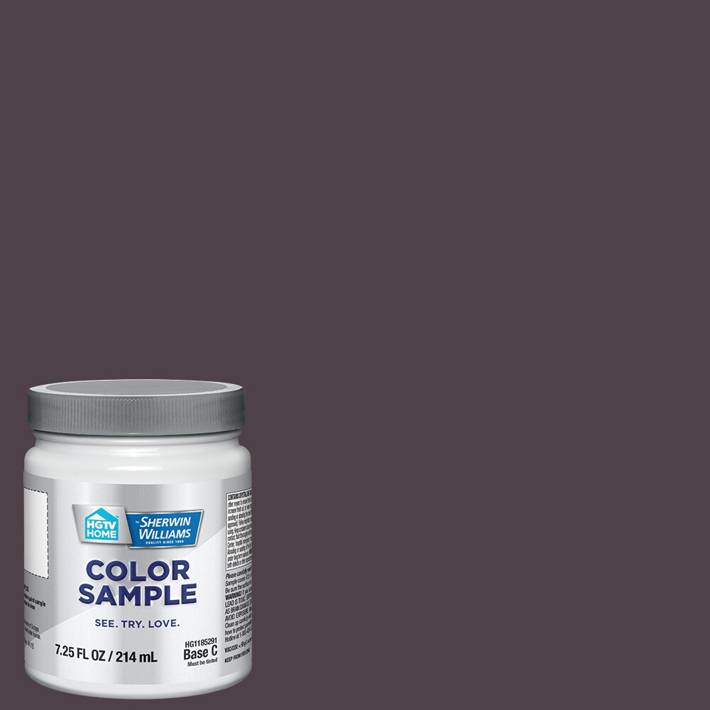 HGTV HOME by Sherwin-Williams Plum Brown HGSW3401 Tintable Paint sample ( Half-pint )