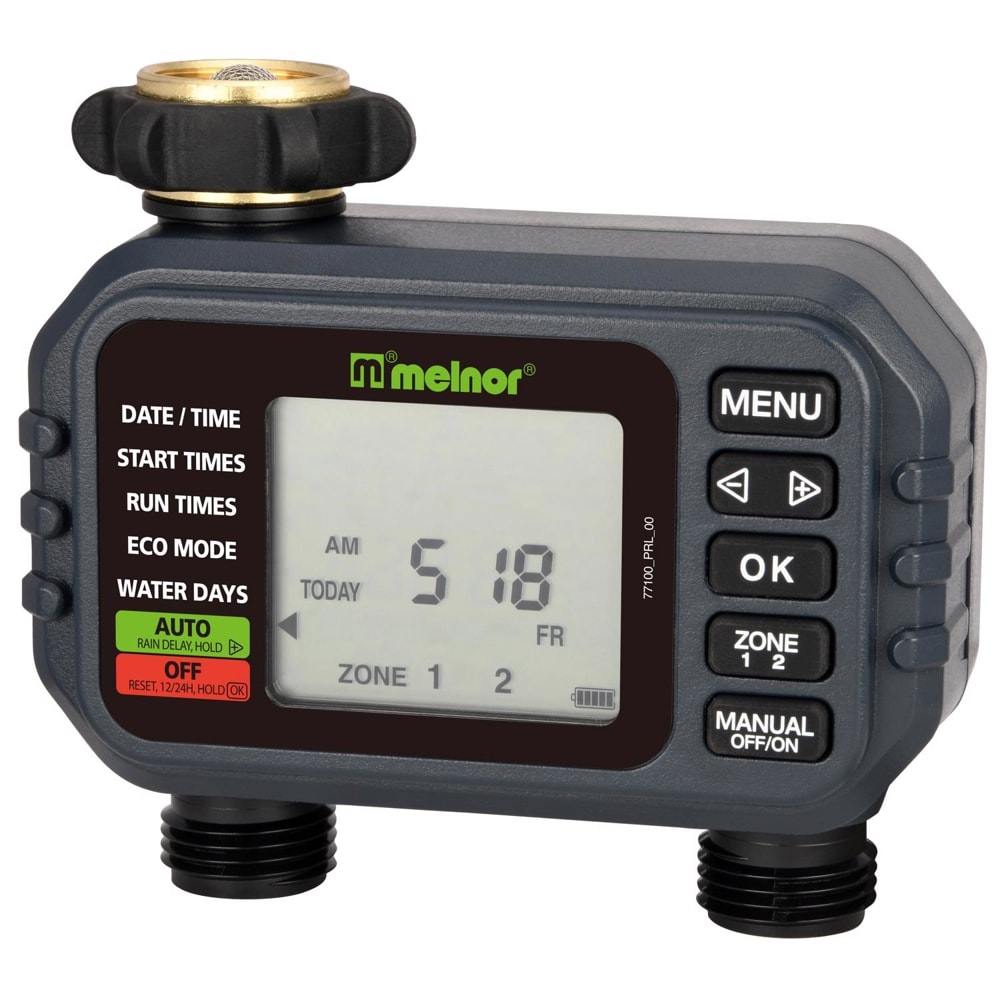  Programmable 2 Zone Digital Water Timer 1 pk