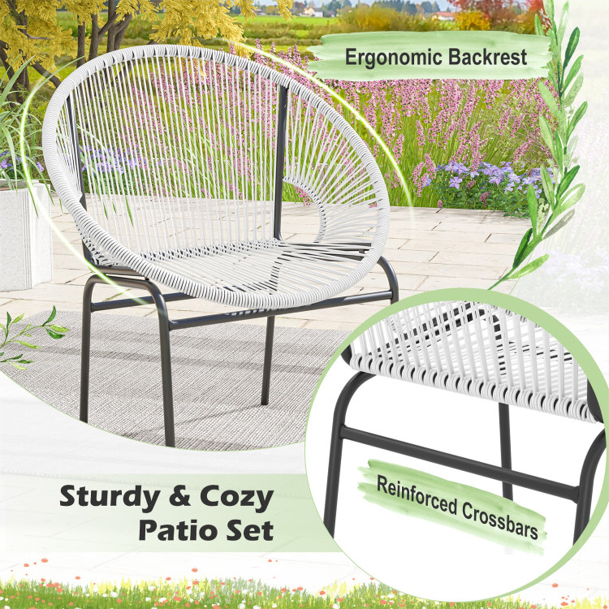 BABOOM BOM-66981WH-CO Patio-Conversation-Sets - View #9