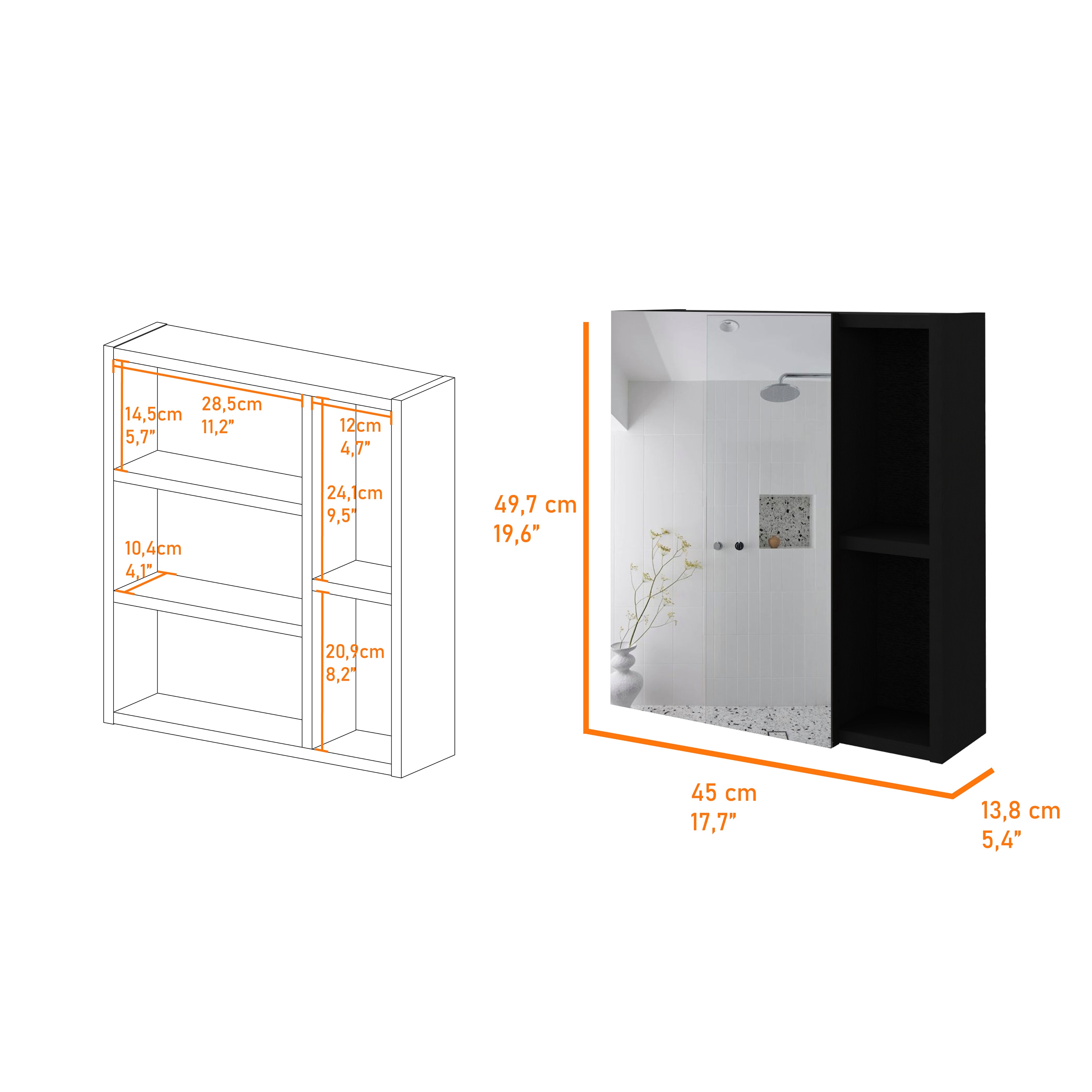 Tatayosi T322311 Bathroom-Wall-Cabinets - View #4