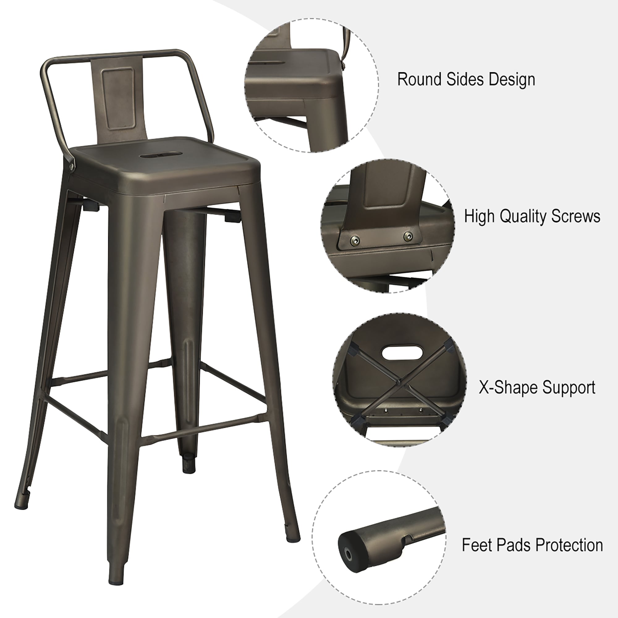 Costway SXL00006 stools - View #4