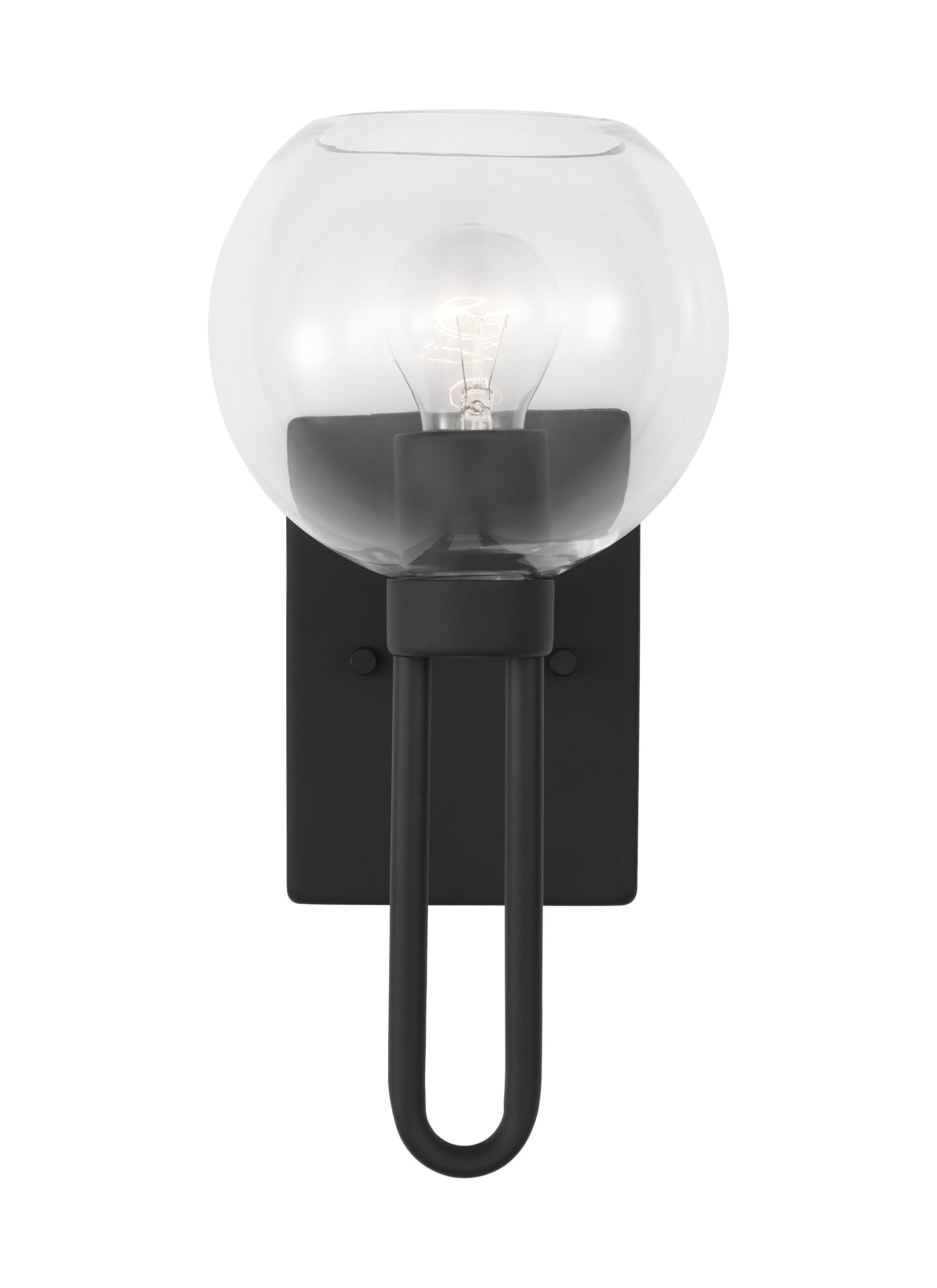 Generation Lighting 4155701-112 Codyn 6.75-in 1 -Light Matte Black Modern/contemporary Vanity light