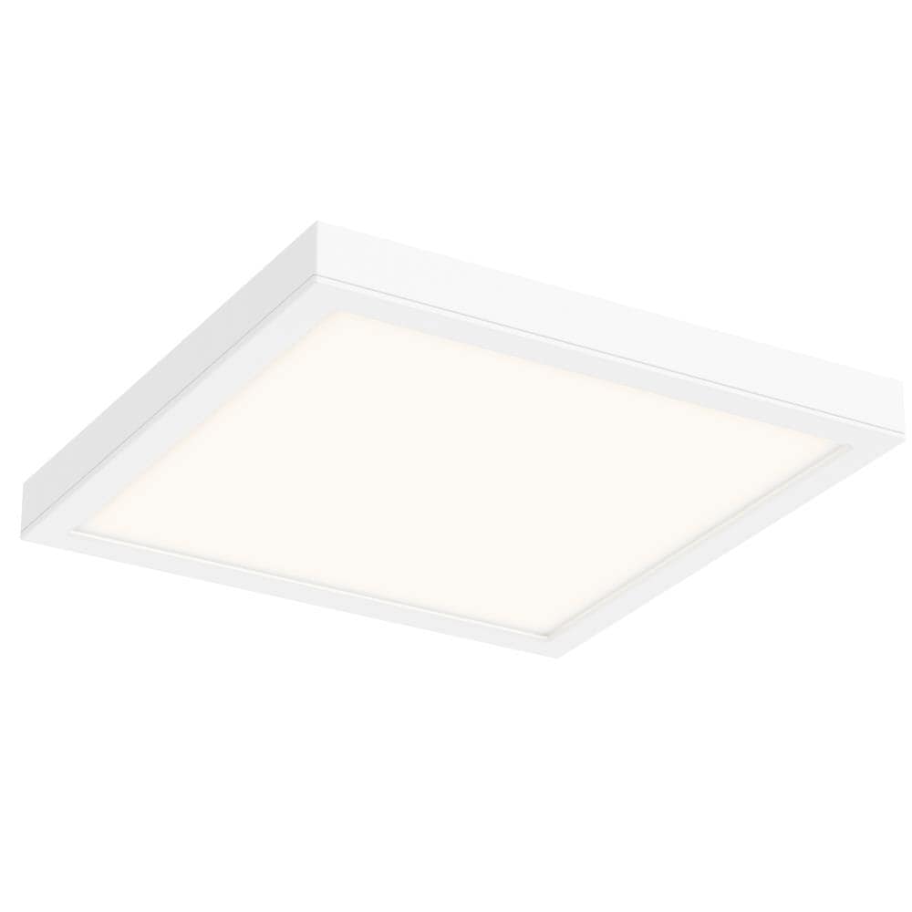 DALS Lighting CFLEDSQ14-CC-WH Cfled 1 -Light 14-in Matte White Integrated LED Flush Mount Light ENERGY STAR Certified