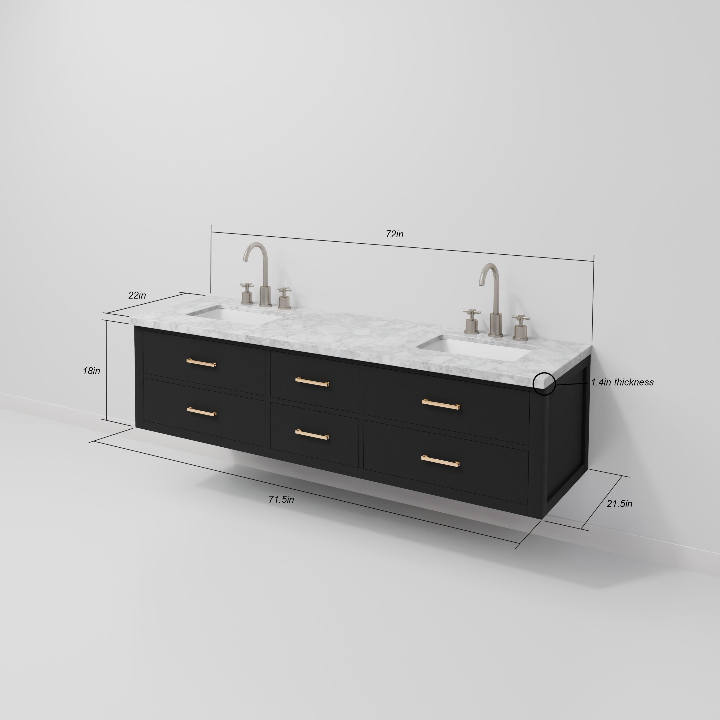 Lexora LVSO72DL100 Bath-Vanity-Combo - View #9