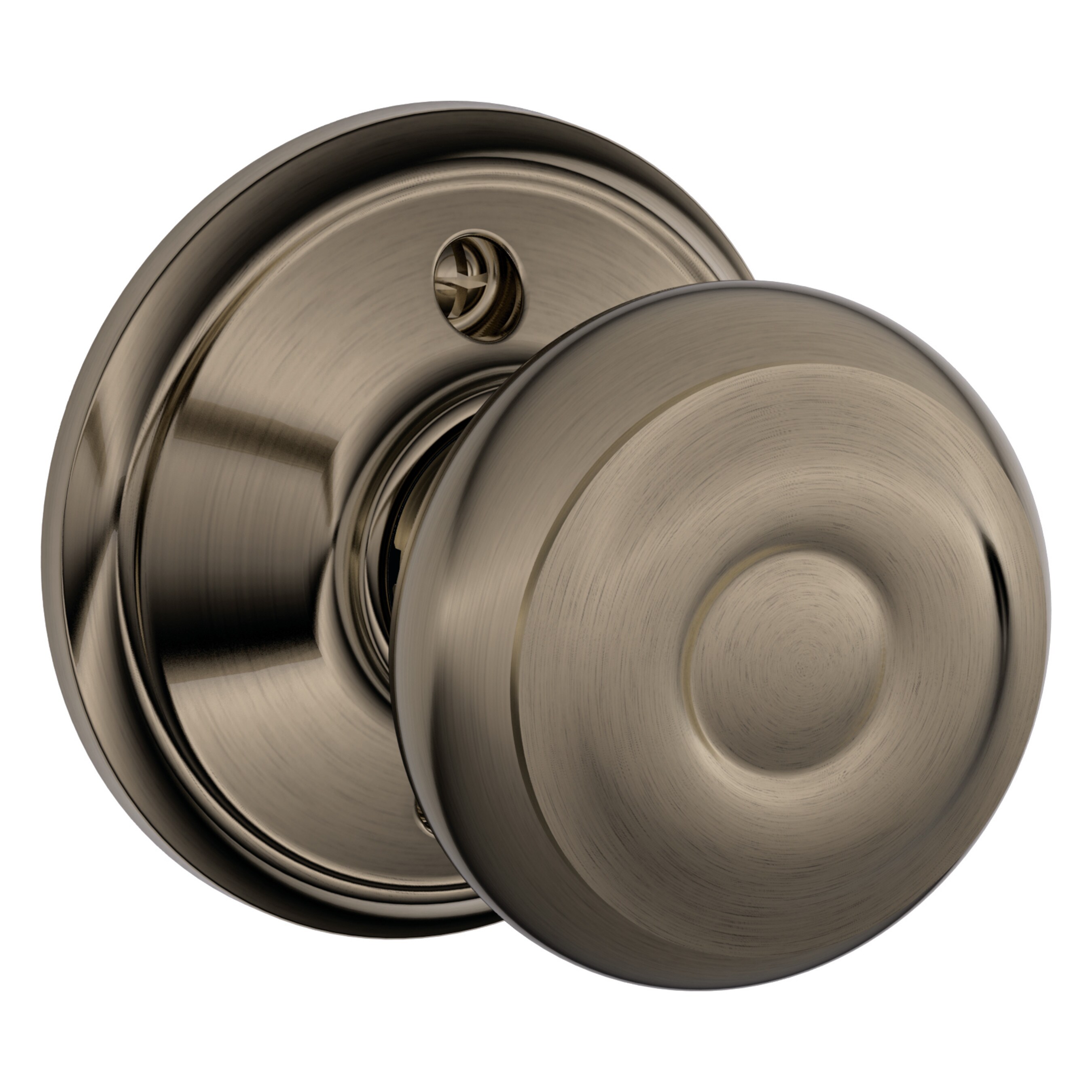 Schlage F170 V GEO 620 Georgian Antique Pewter Interior Dummy door knob Single pack