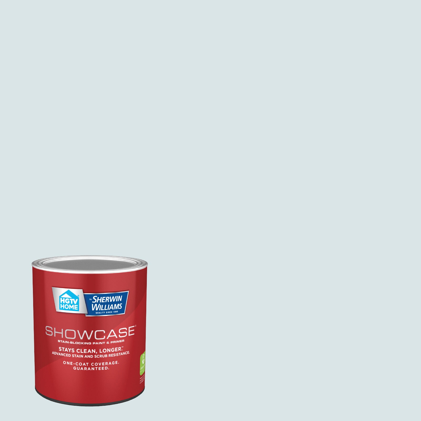 HGTV HOME by Sherwin-Williams 4007-5A-935219 Showcase Flat Ice Rink Blue 4007-5A Acrylic Interior Paint Paint + Primer ( 1-quart )