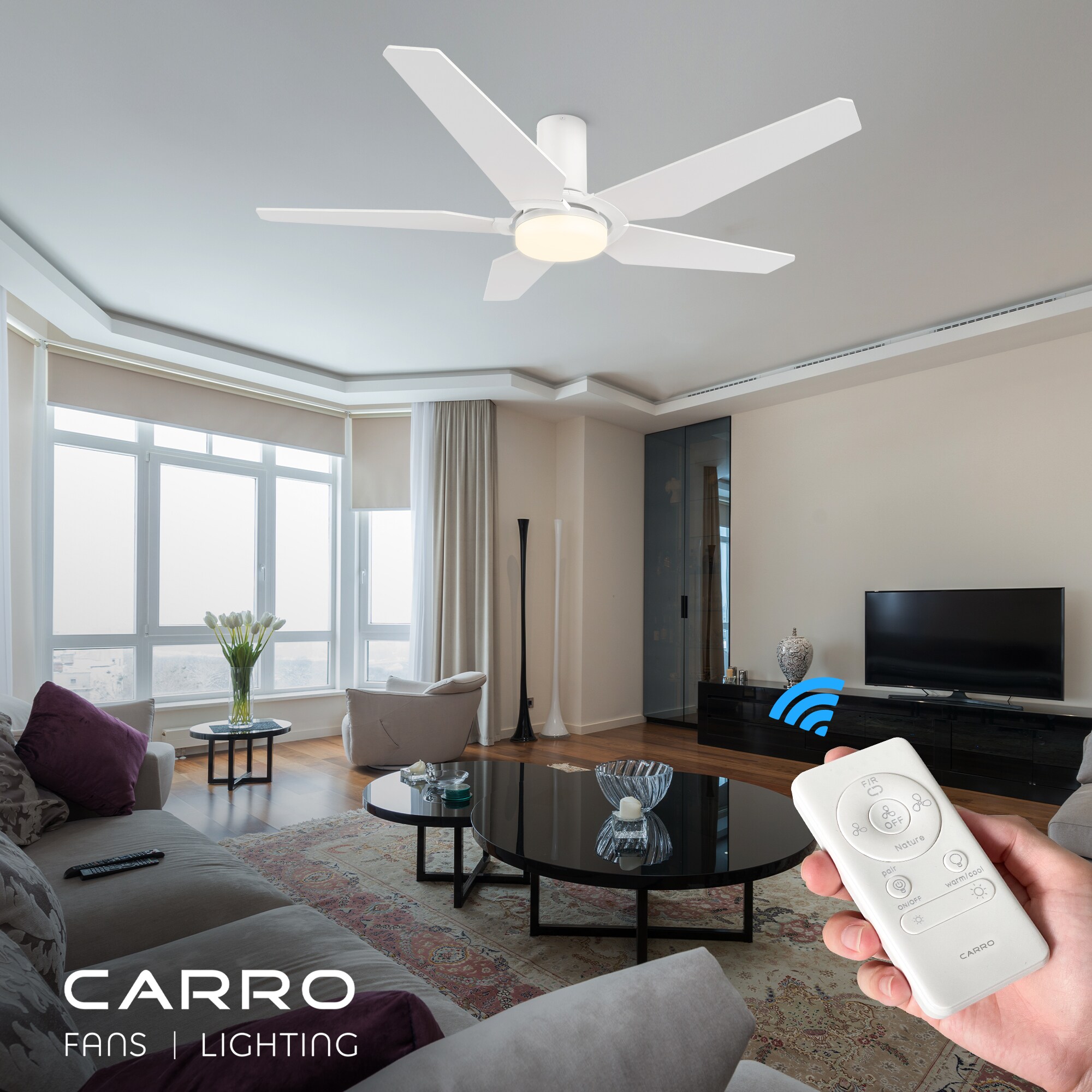 CARRO USA LCFR485B-L21-W1-1-FM Ceiling-Fans - View #2