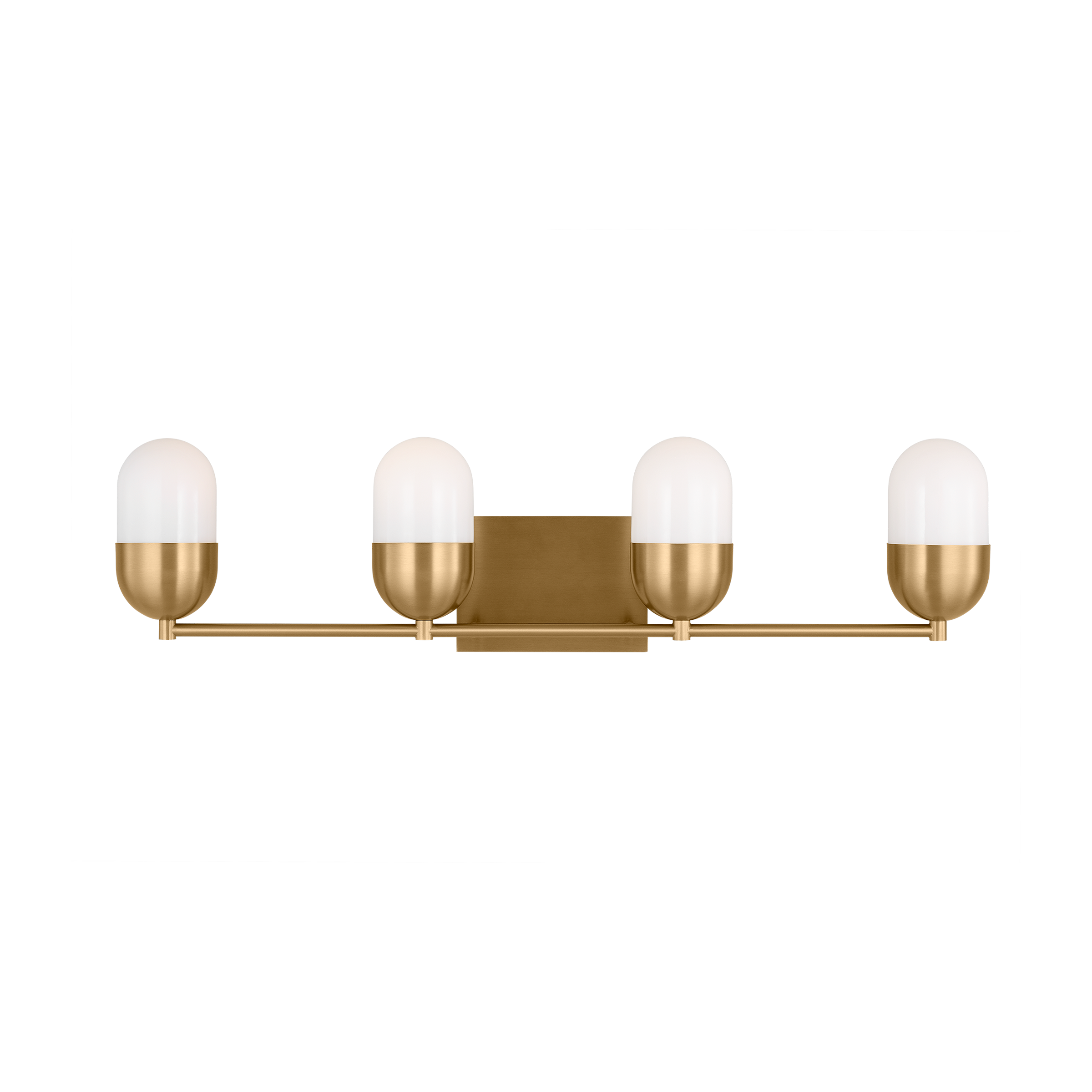Scott Living DJV1094SB Foster 30.75-in 4 -Light Satin Brass Modern/contemporary Vanity light