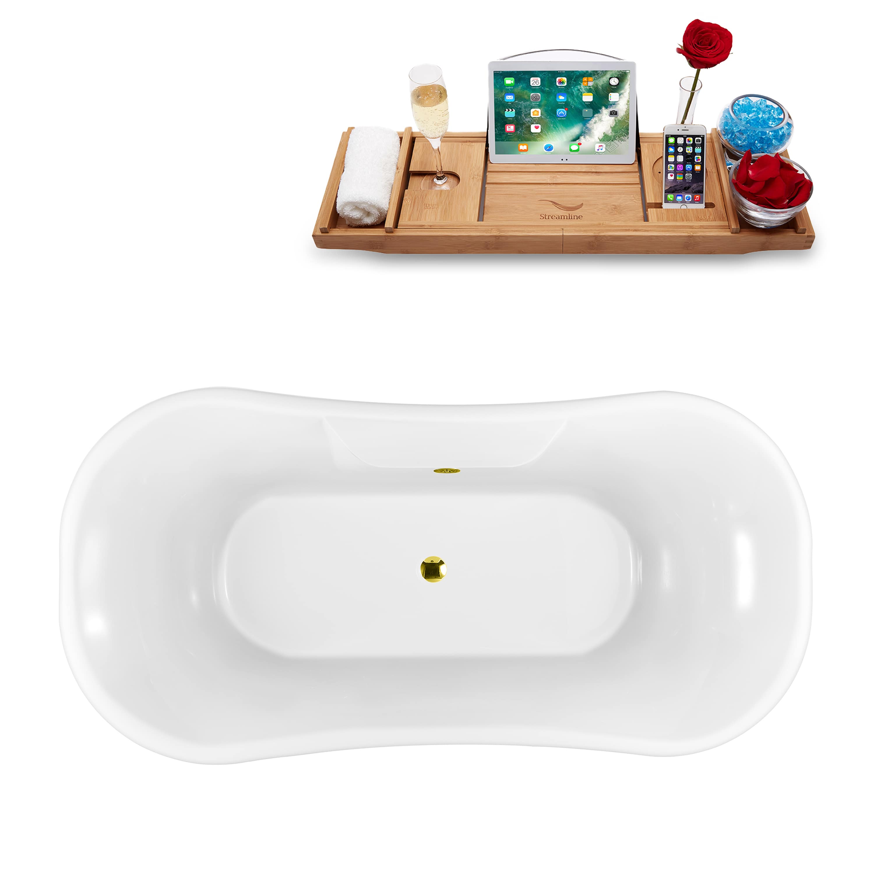 Streamline N103GLD-GLD bathtubs - View #3