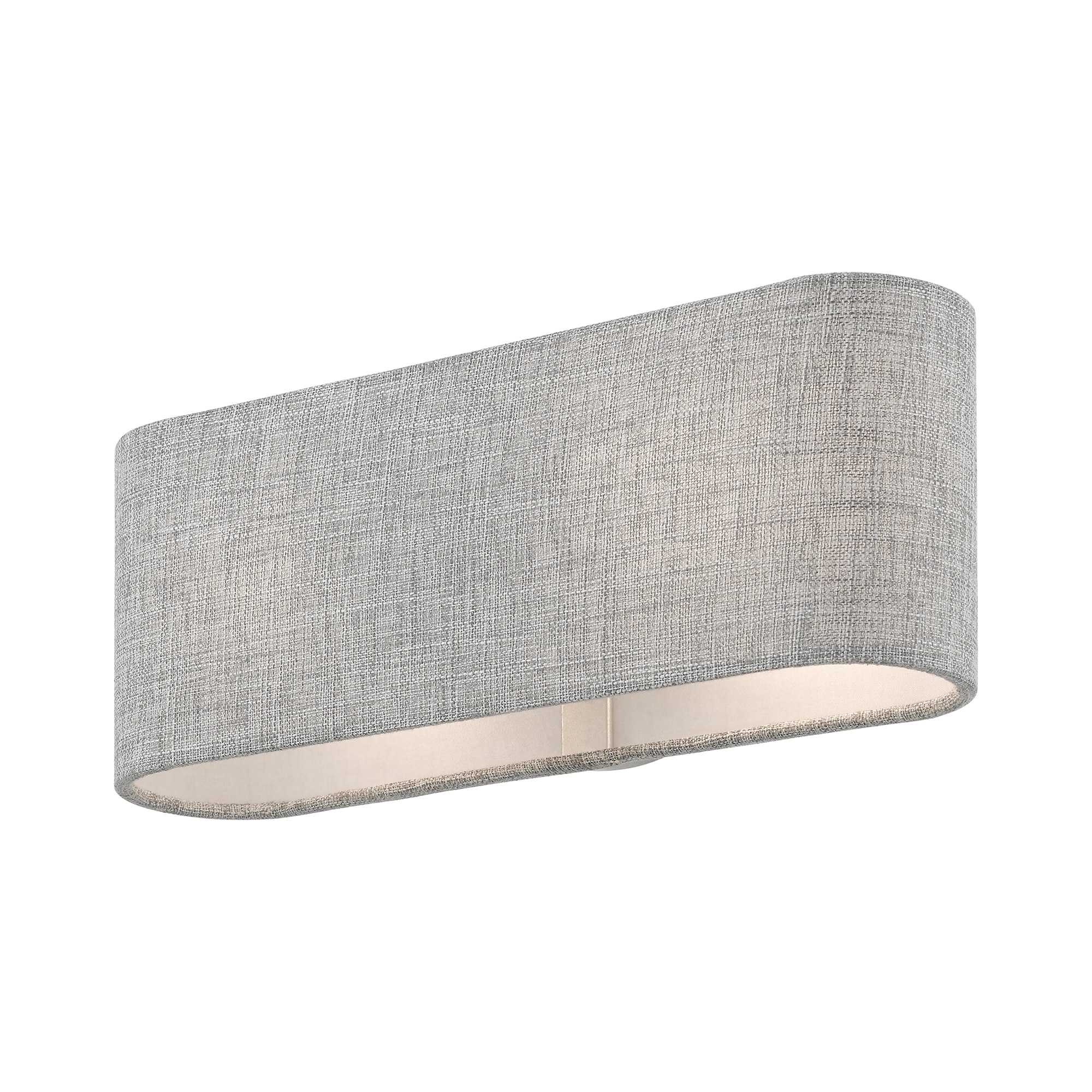 Dakota Brushed Nickel 2-Light ADA Compliant Wall Sconce with Urban Gray Shade
